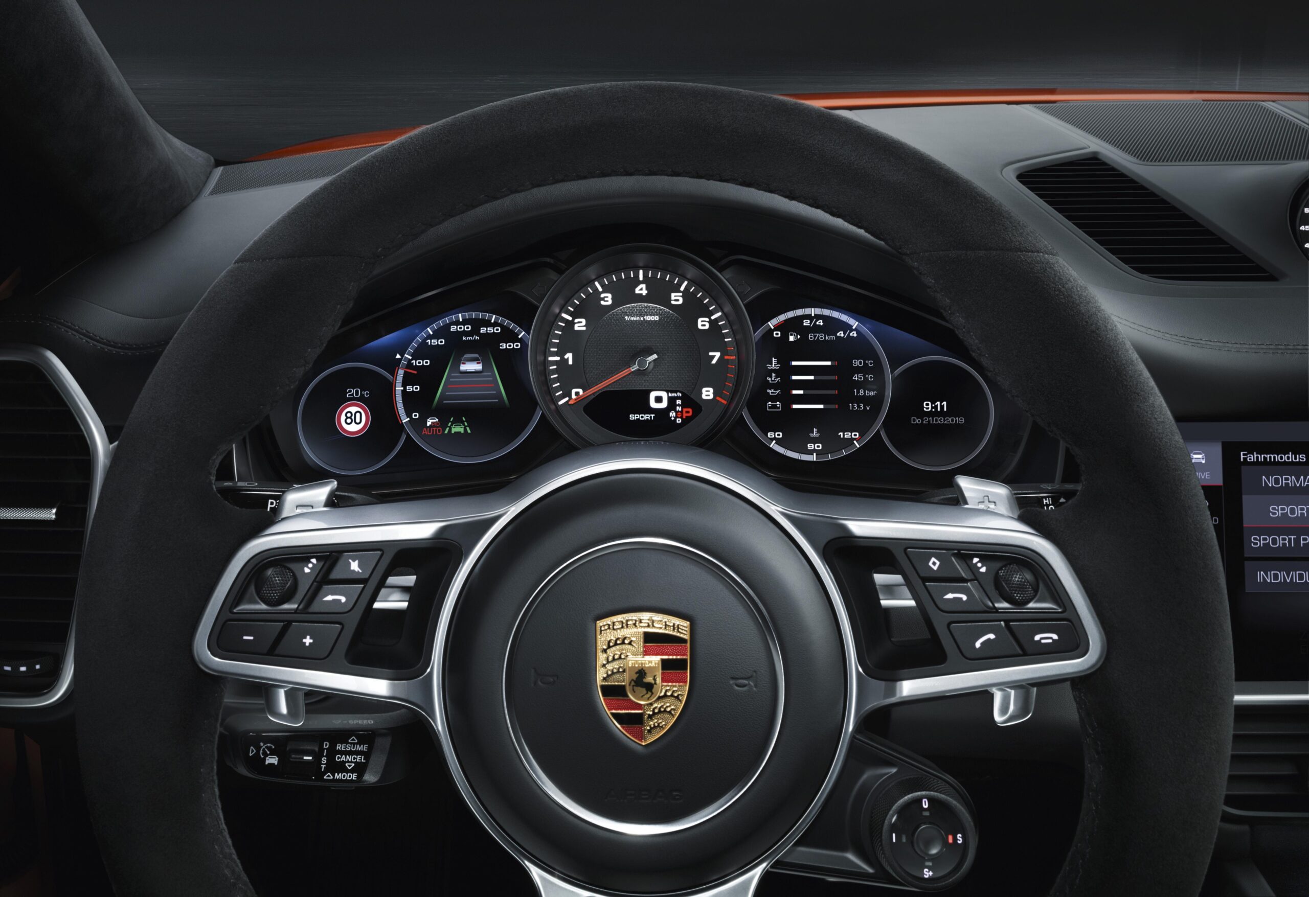 Wallpapers Porsche Cayenne Coupe, Interior, 2019, 4K, Automotive