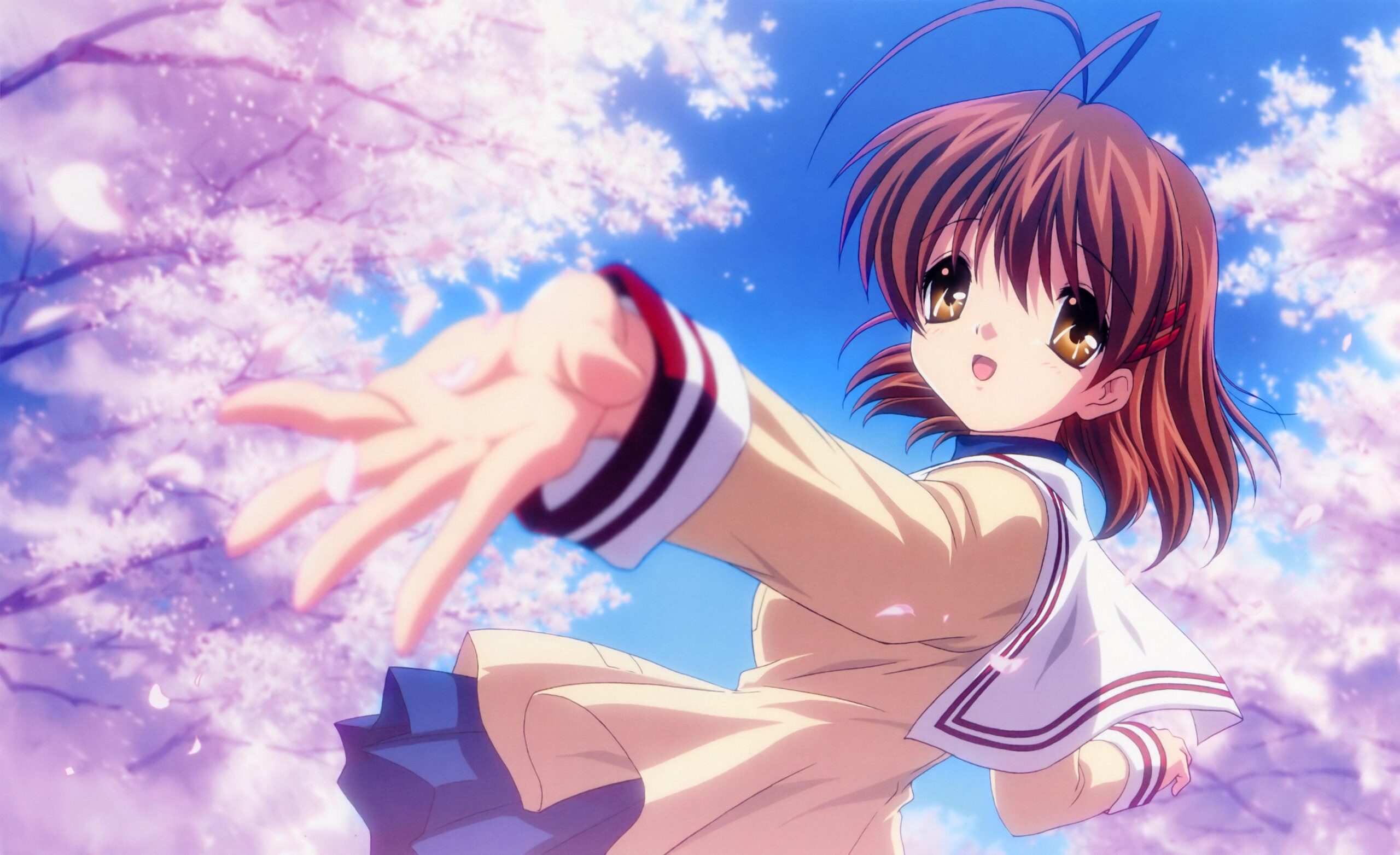 School uniforms Clannad Furukawa Nagisa sailor uniforms wallpapers