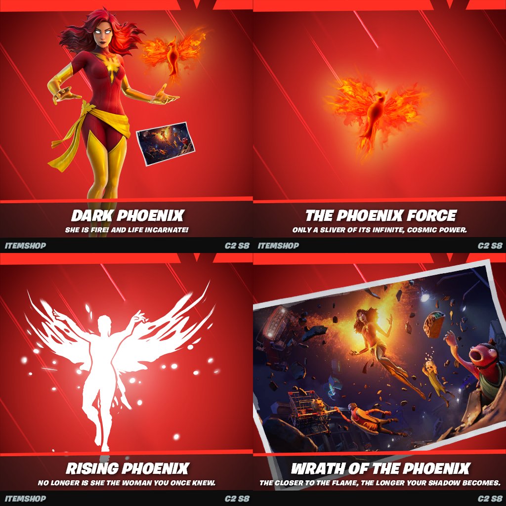 Dark Phoenix Fortnite wallpapers