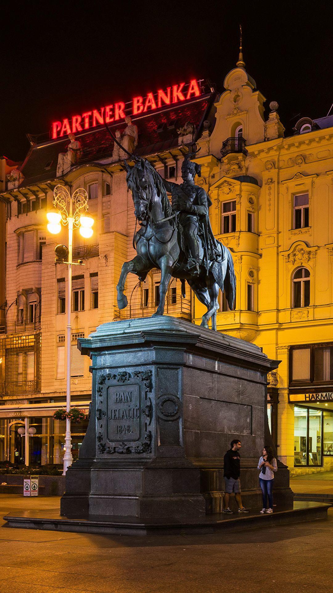 Pictures City of Zagreb Croatia Monuments Street lights