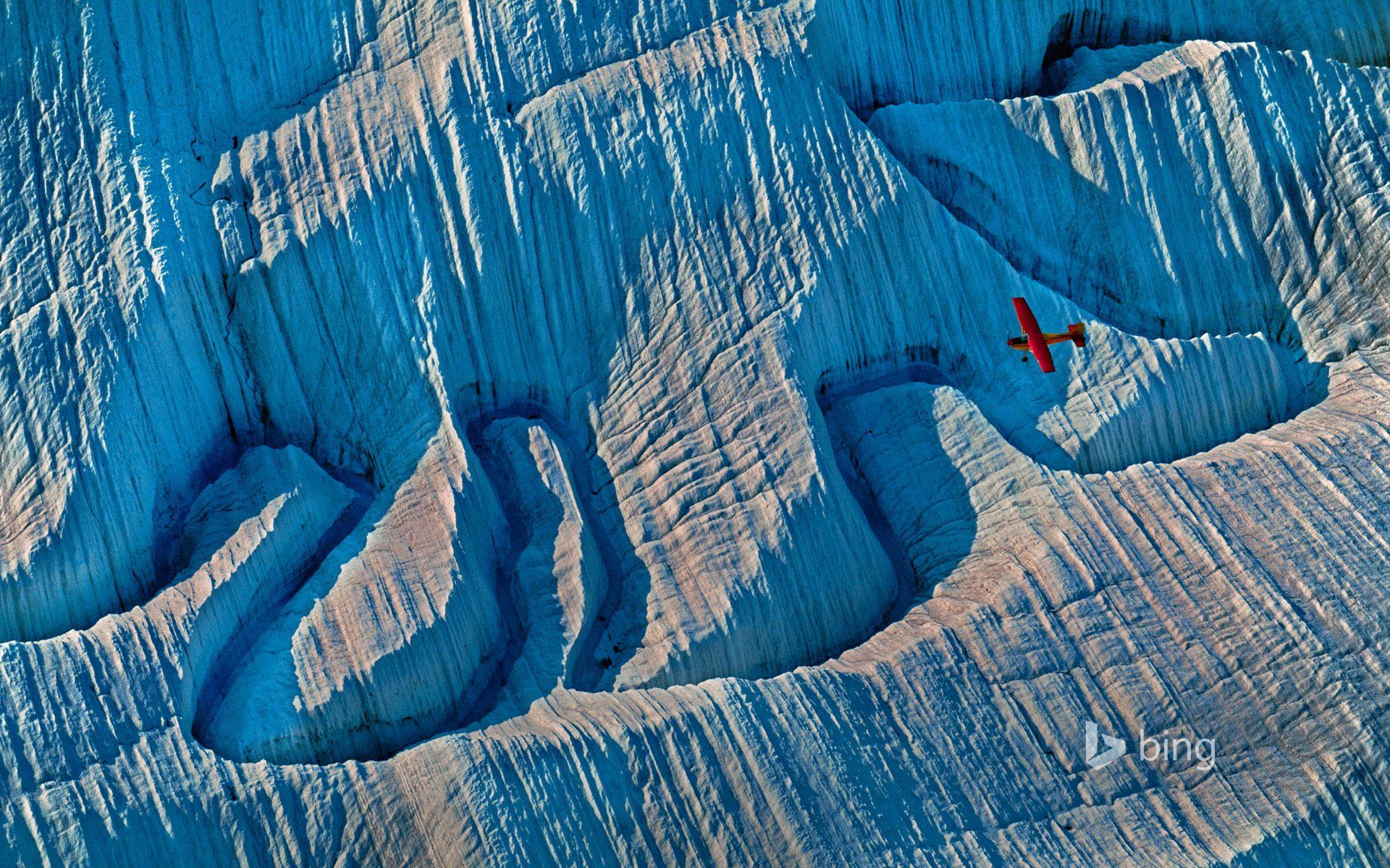 A glacier in Wrangell