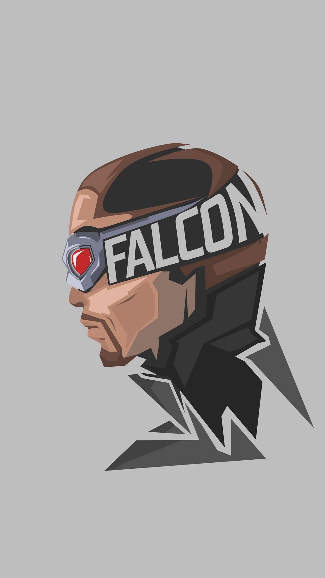 Falcon Marvel Superhero Minimal 4K 8K Wallpapers