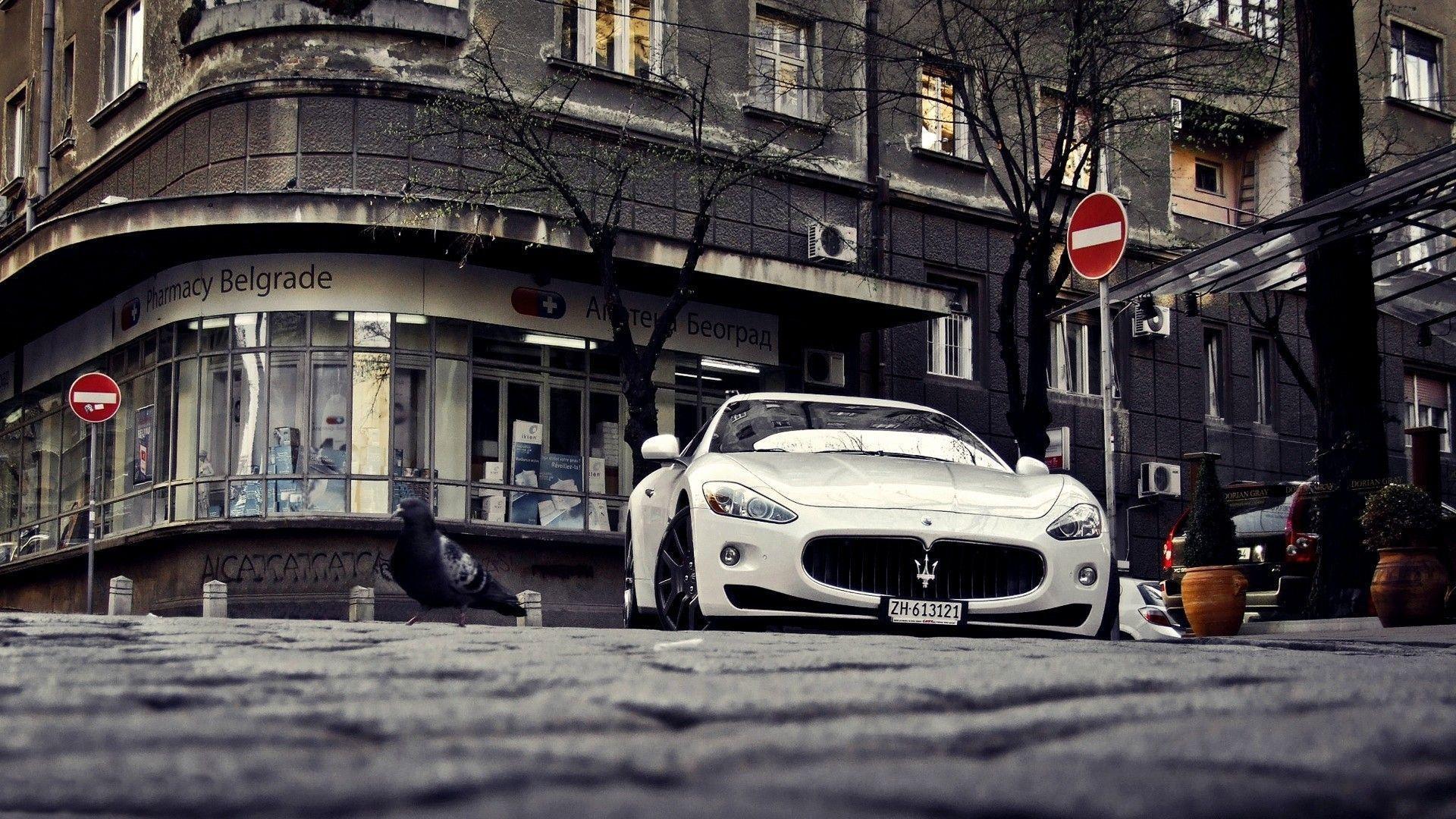 Maserati on the street in Belgrade wallpapers and image