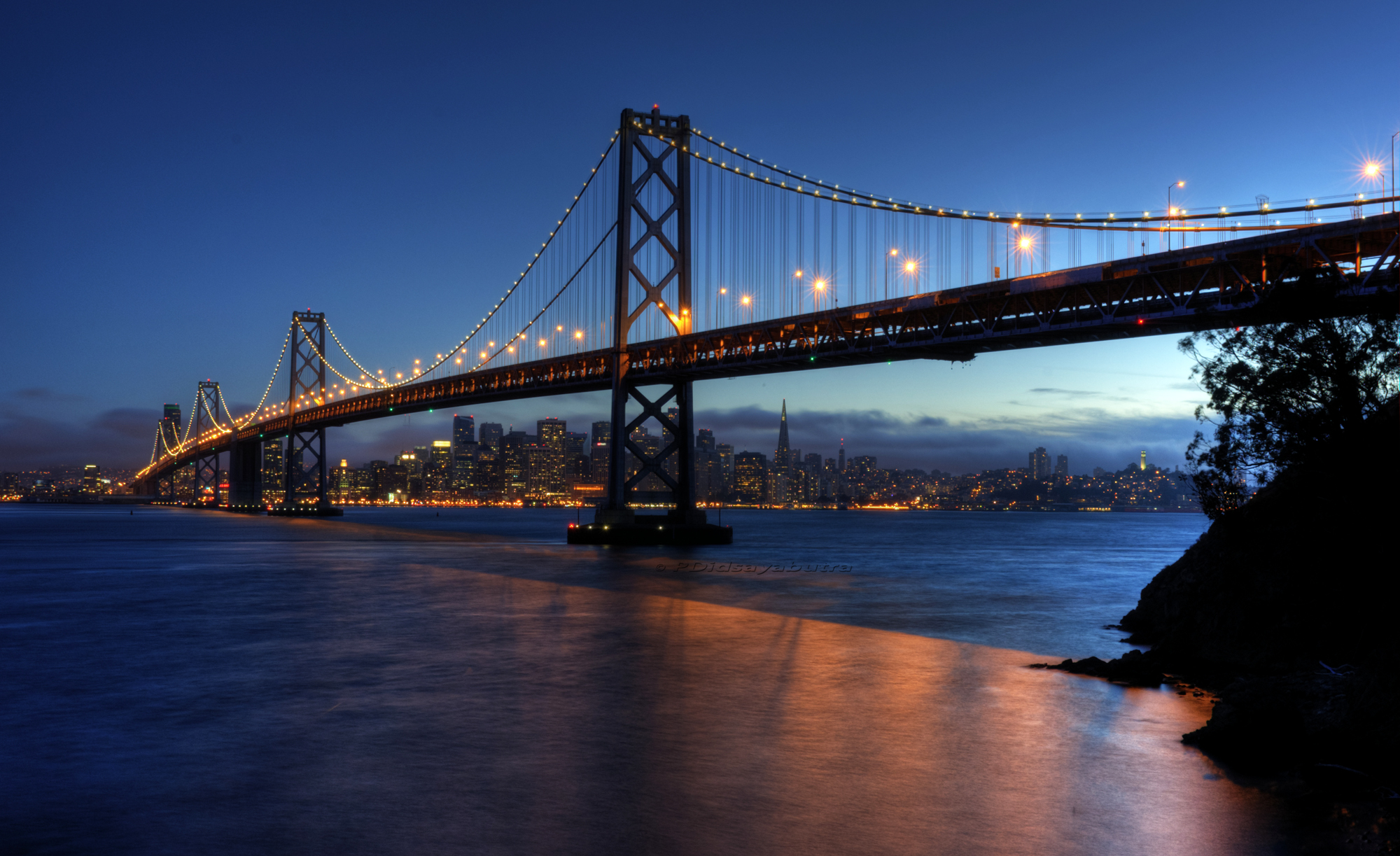 Oakland Bay San Francisco Sunset Bridge Desktop Wallpapers