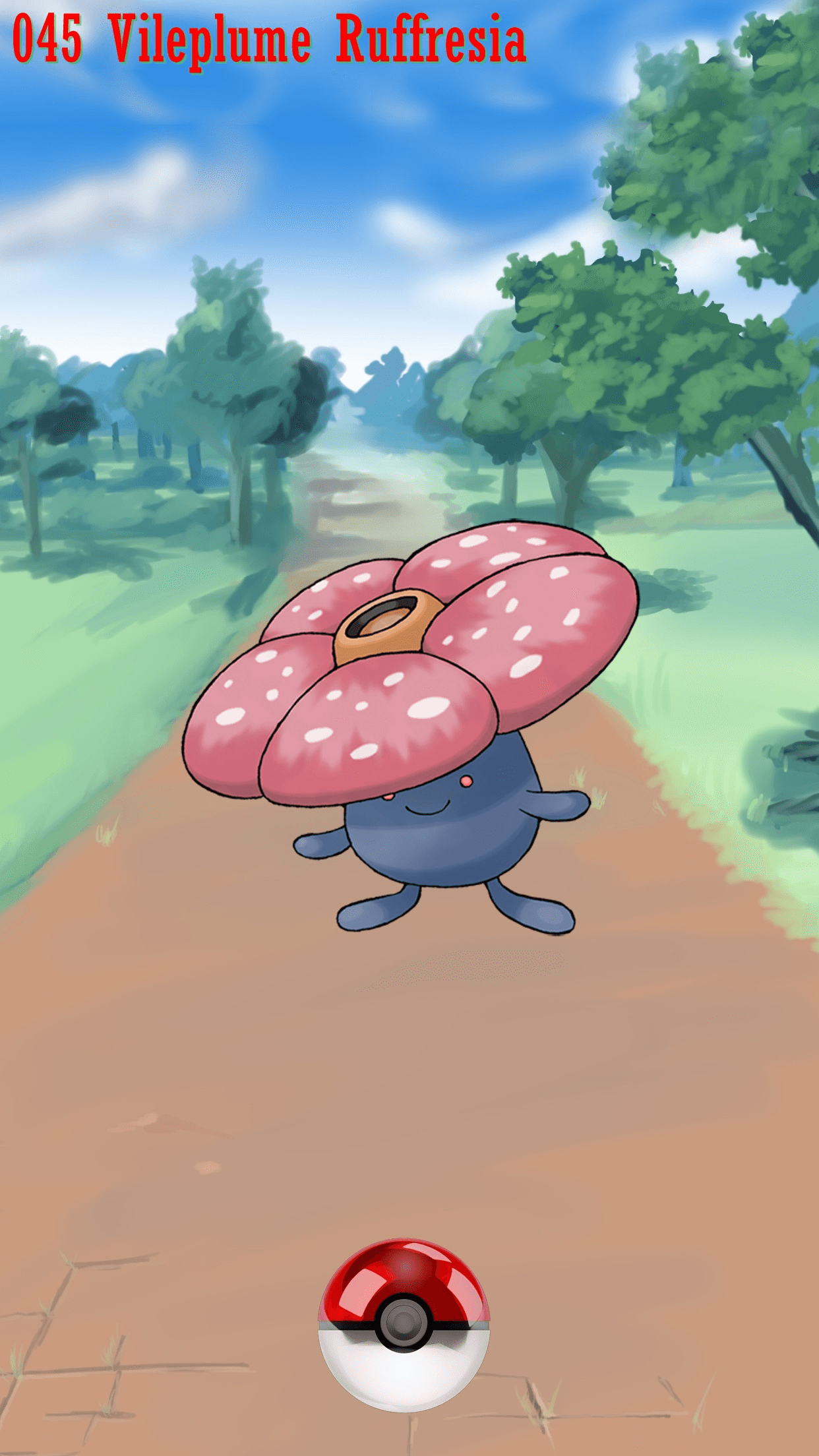 045 Street Pokeball Vileplume Ruffresia