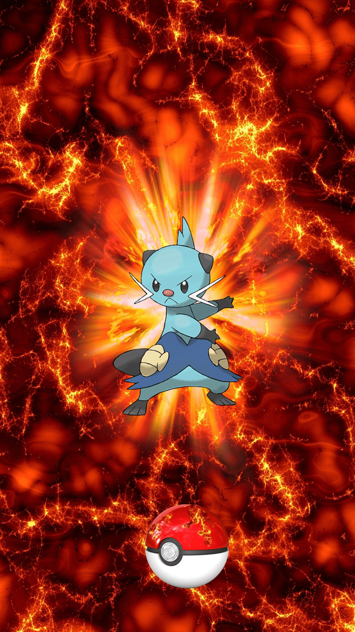 502 Fire Pokeball Dewott Futachimaru 70 Oshawott