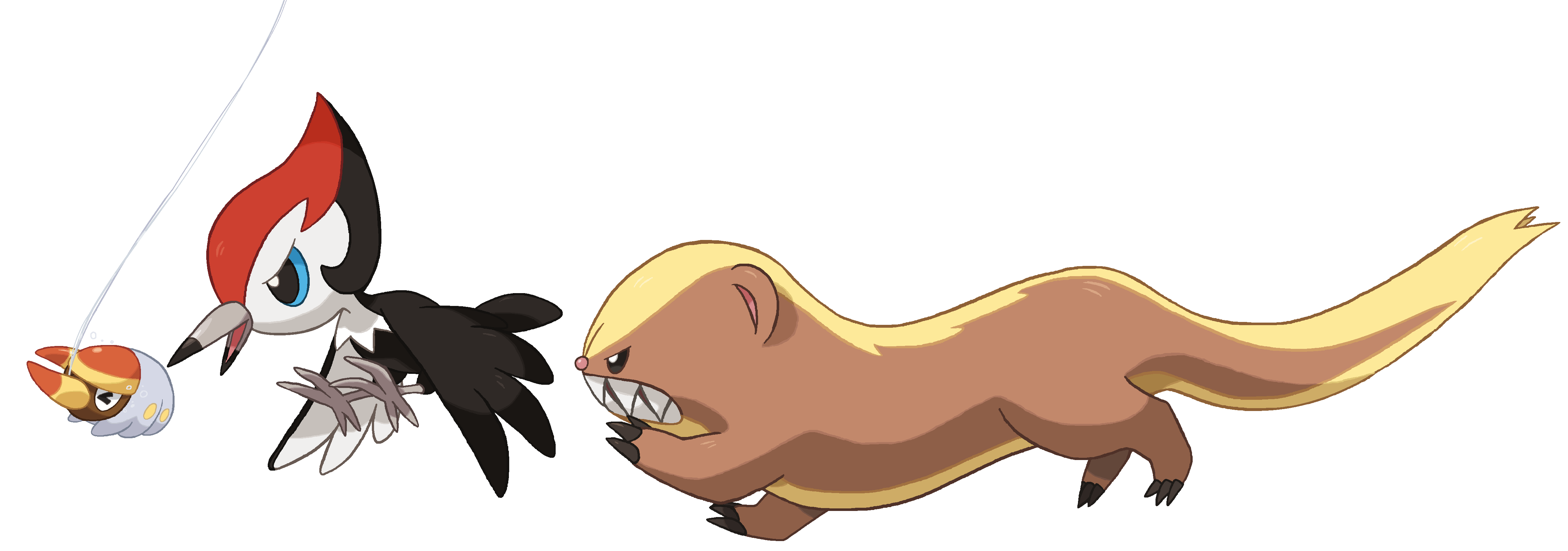 NEW POKEMON SUN AND MOON GRUBBIN PIKIPEK YUNGOOS by Tzblacktd on