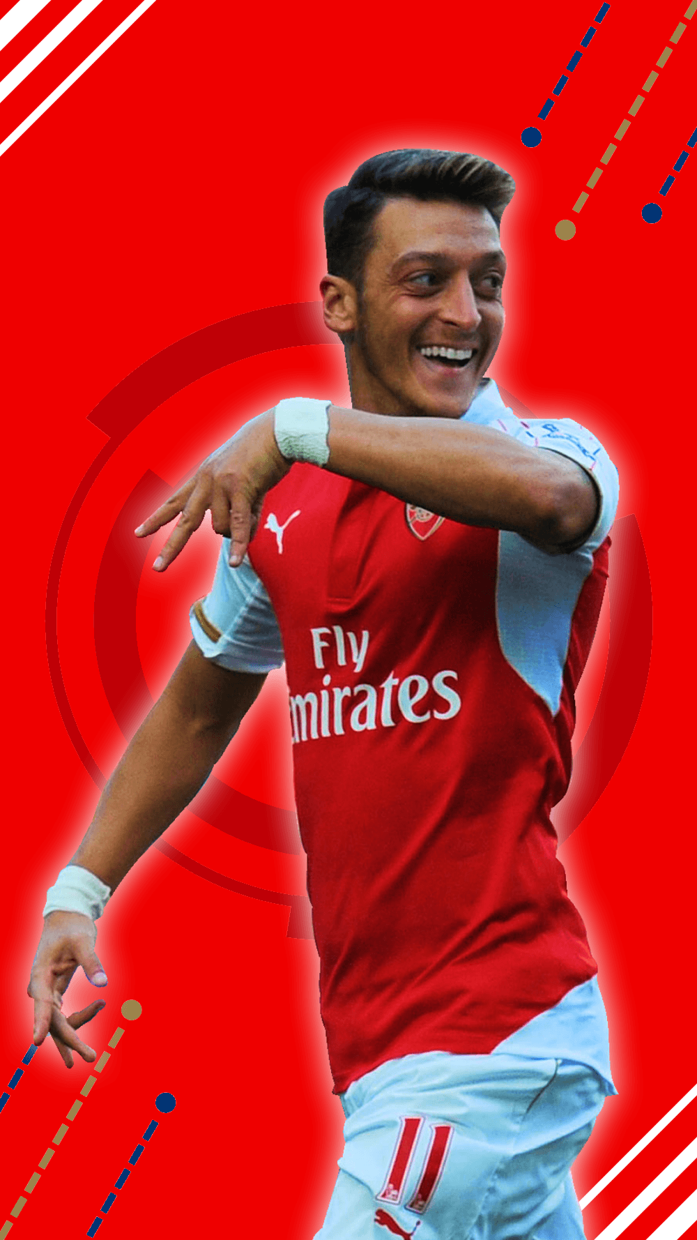 I made a Mesut Özil phone wallpapers that I thought you guys would