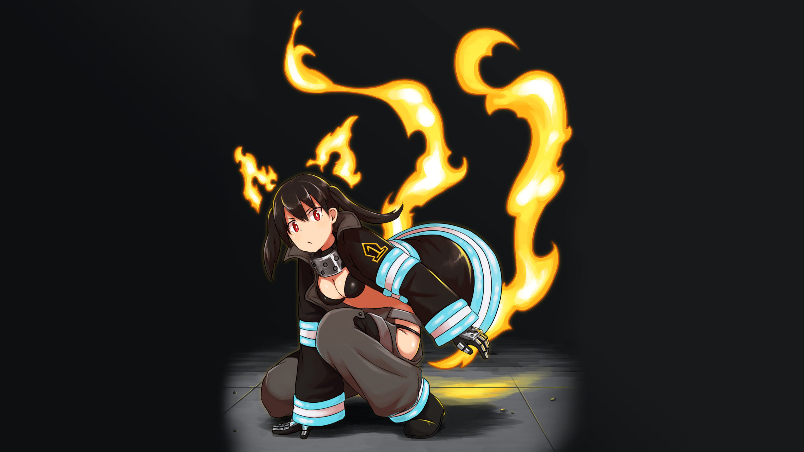 Fire Force Tamaki Kotatsu Flame 8K Wallpapers