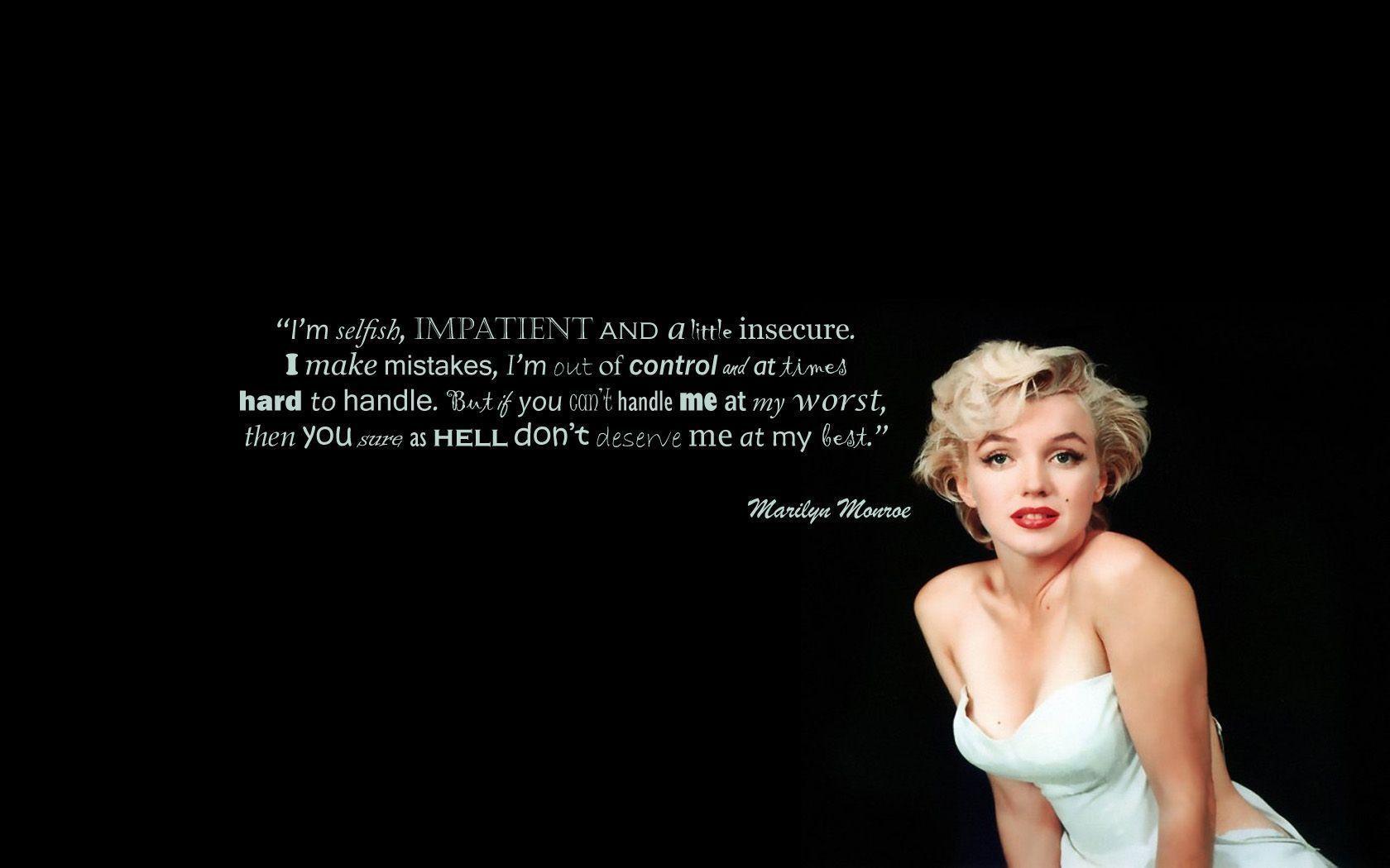 Marilyn Monroe Quotes 6645 Desktop Backgrounds