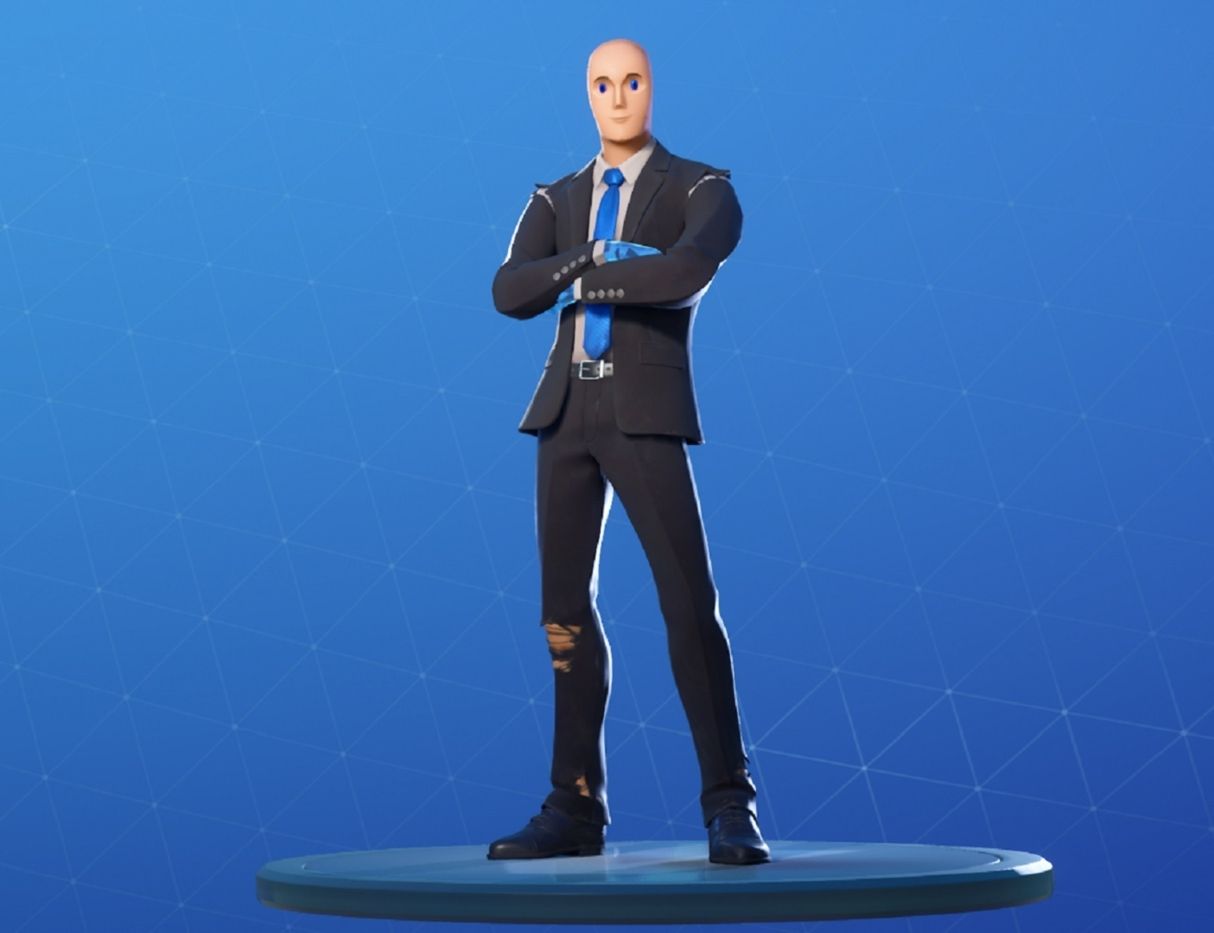 Fortnite Makes Stonks Meme Guy A Diamond Hanz Skin For April Fools’ Day