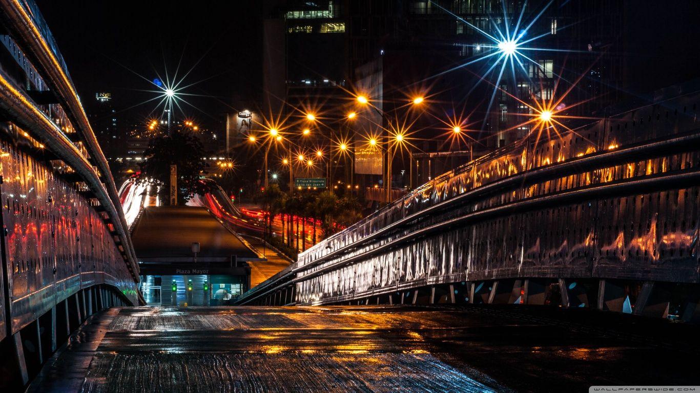 Bridge at Night HD desktop wallpapers : Widescreen : High