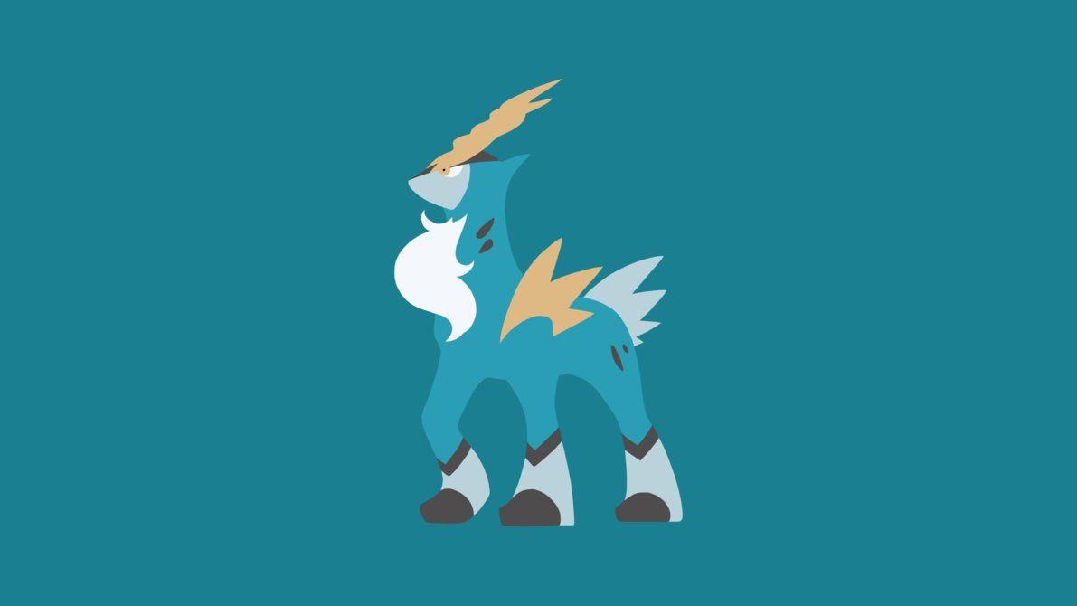 Minimalistic Wallpaper: Cobalion