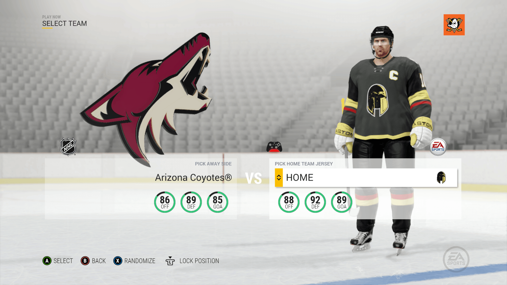 Vegas golden knights NHL 17