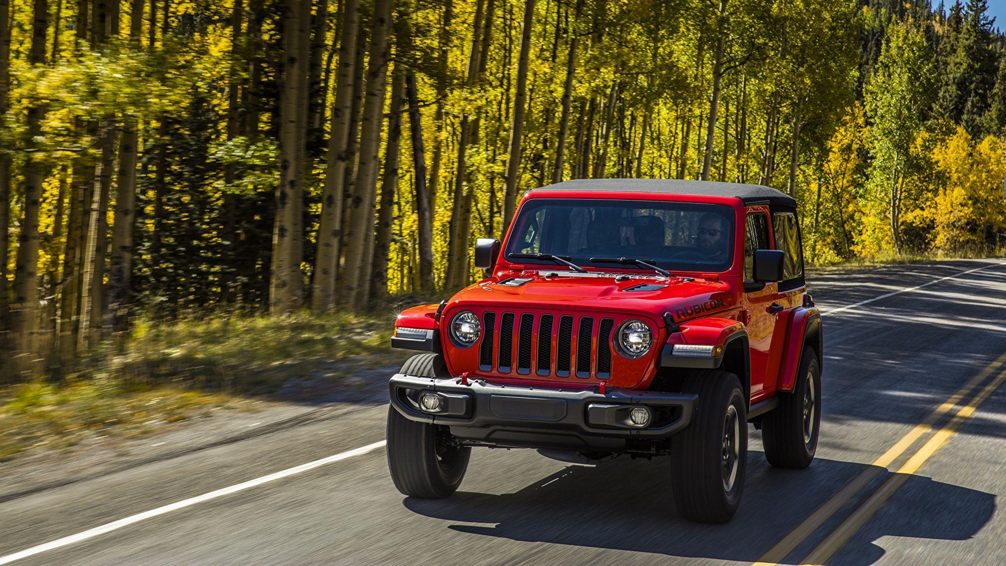 Photos Jeep Wrangler Rubicon 2018 Red Cars