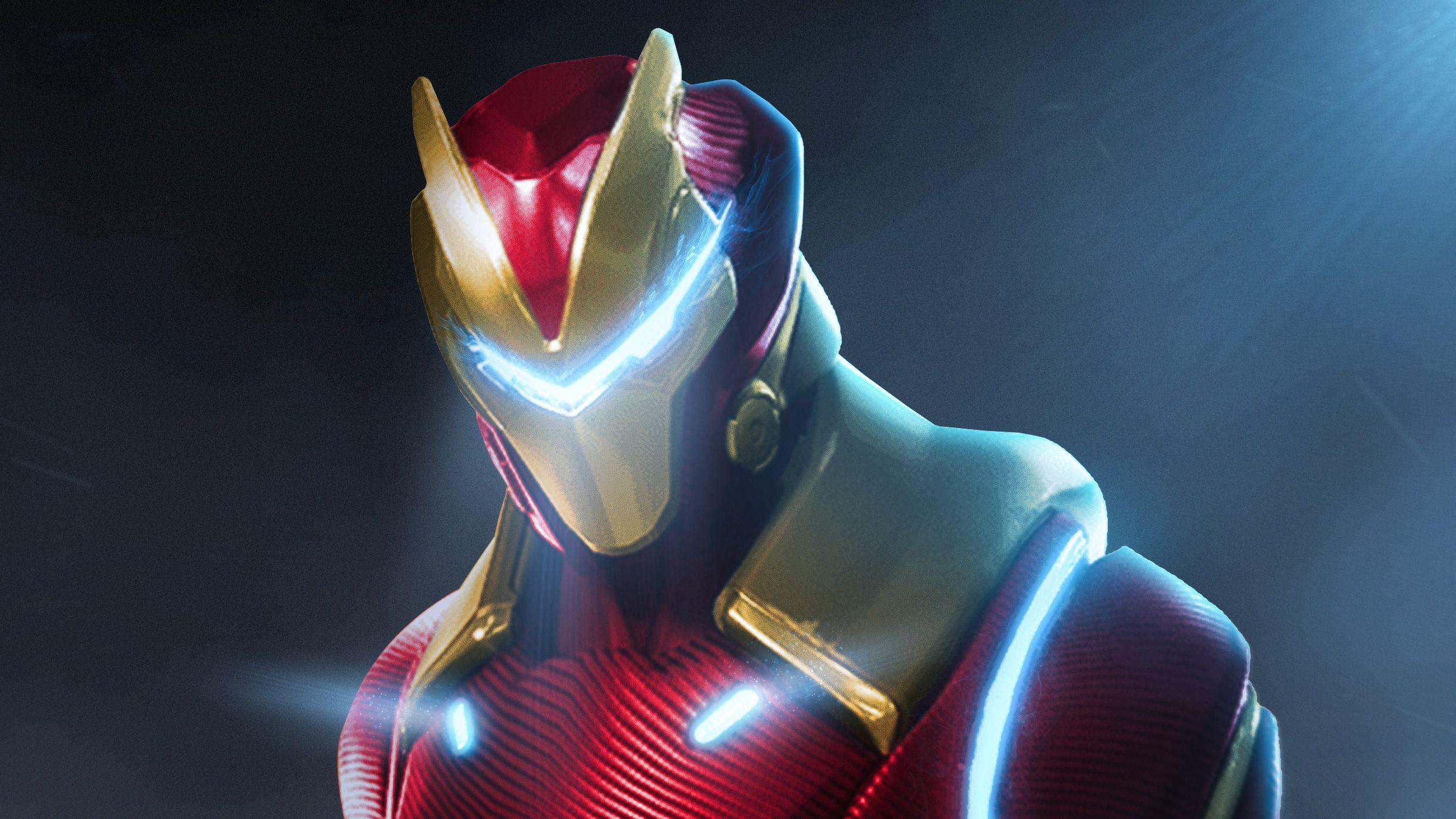 Fortnite X Marvel Iron Man, HD Superheroes, 4k Wallpapers, Image