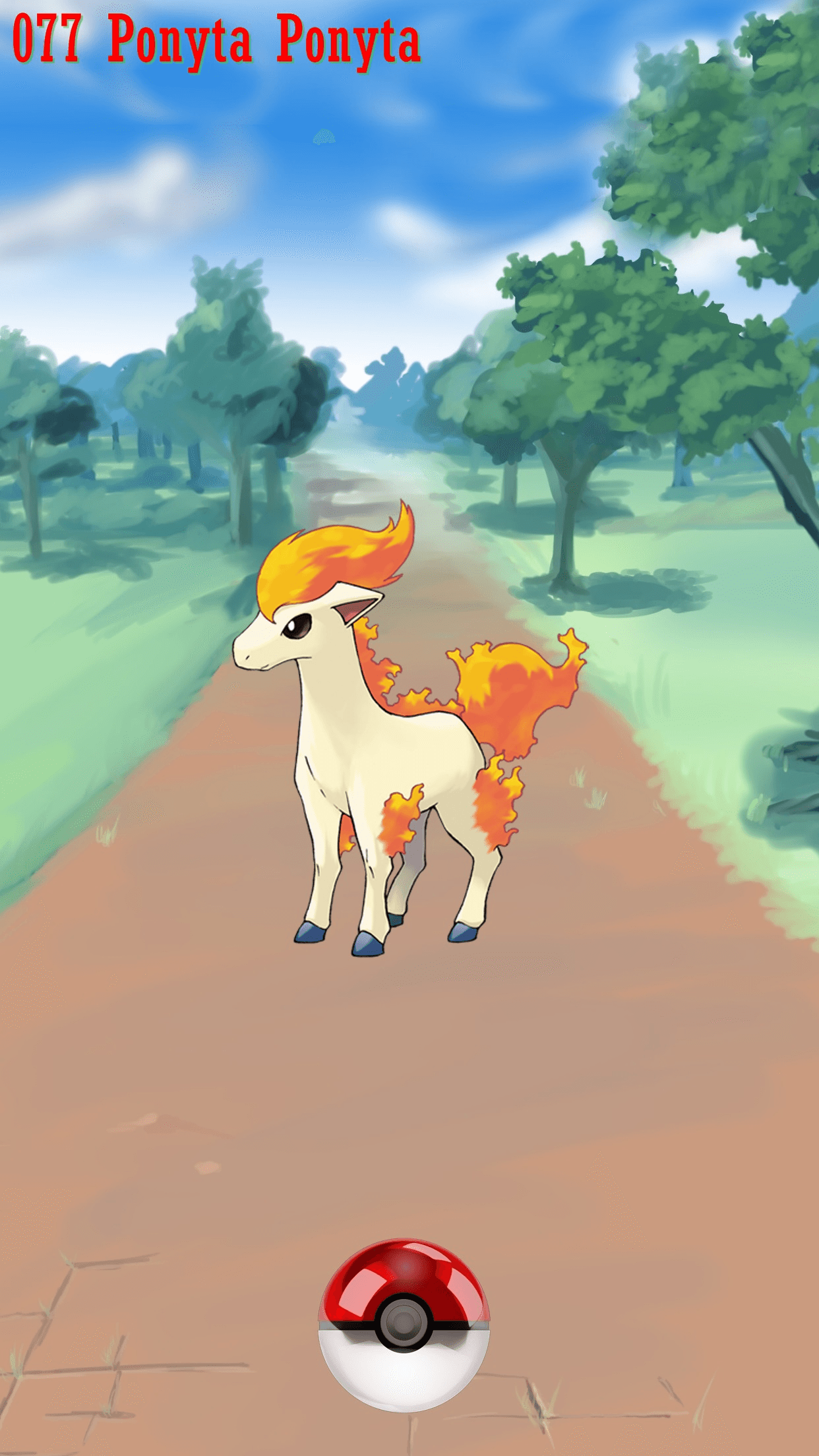 077 Street Pokeball Ponyta Ponyta