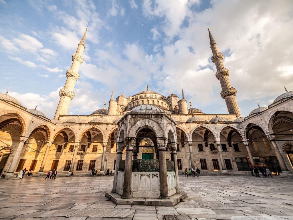 Sultan Ahmed Mosque, Istanbul, Turkey HD desktop wallpapers