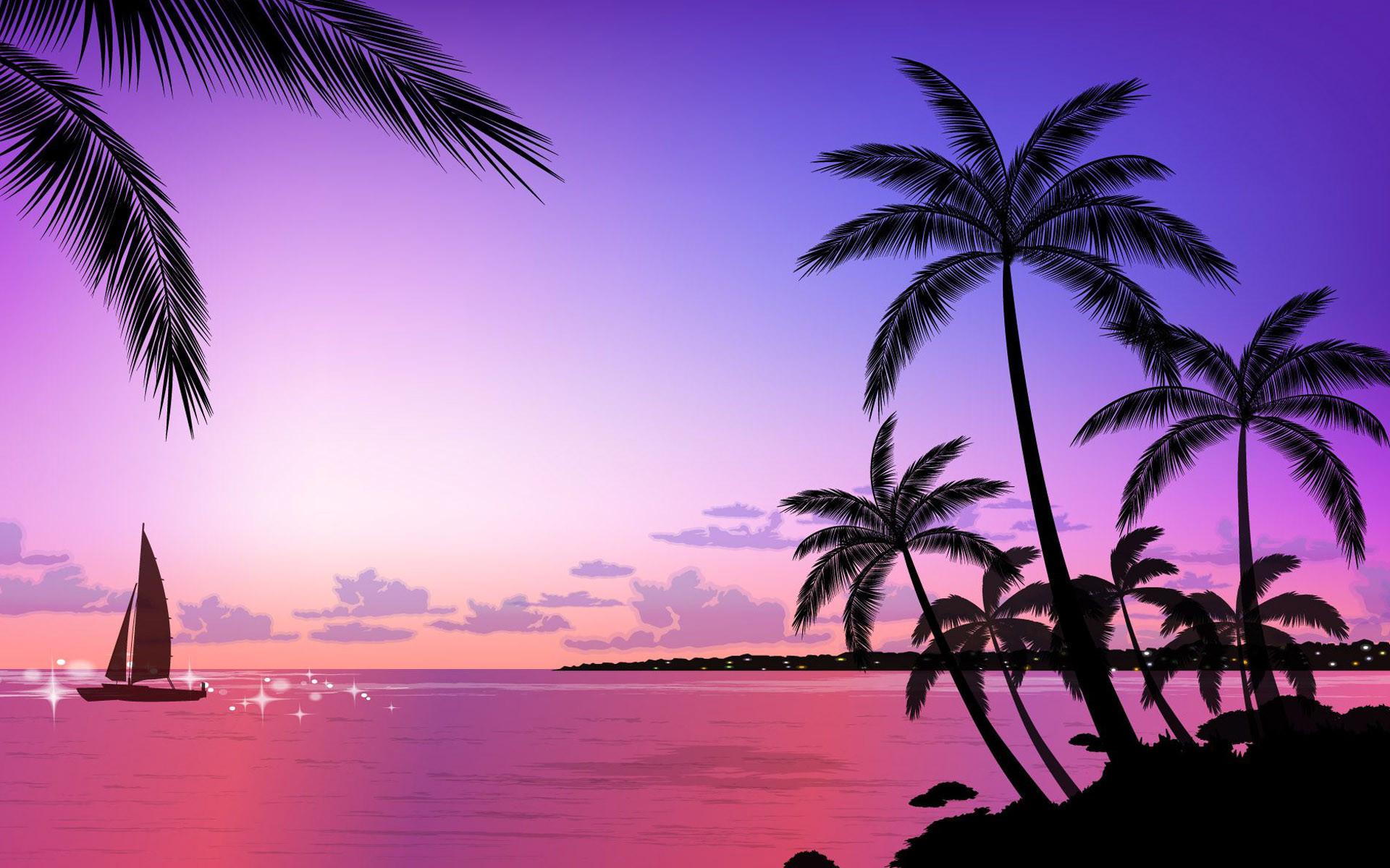 76+ Sunset Beach Wallpapers