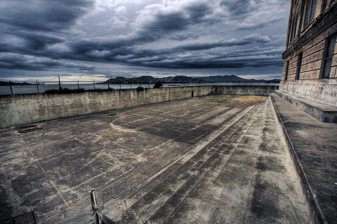 Alcatraz Prison Yard by Arai