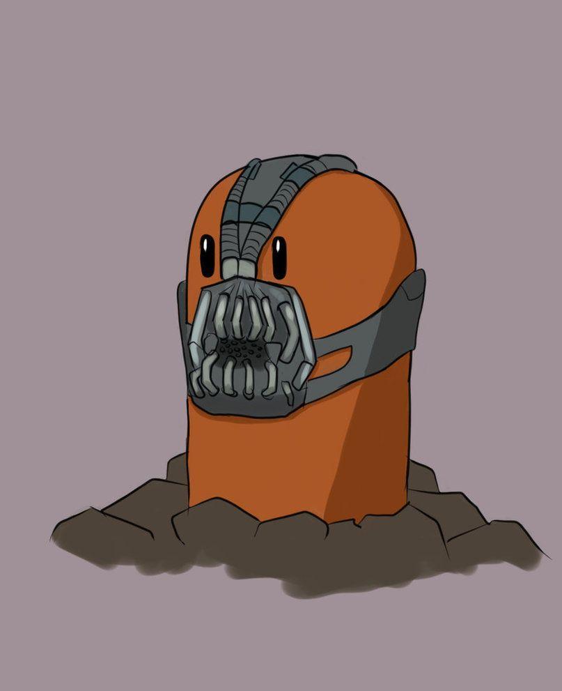 Diglett with Bane mask by bubblesx99