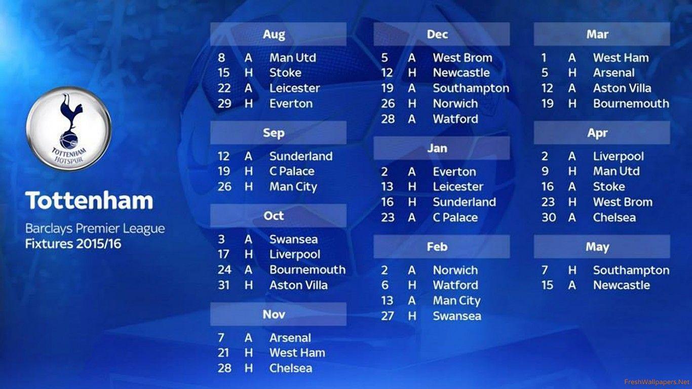 Tottenham Hotspurs Barclays Premier League 2015