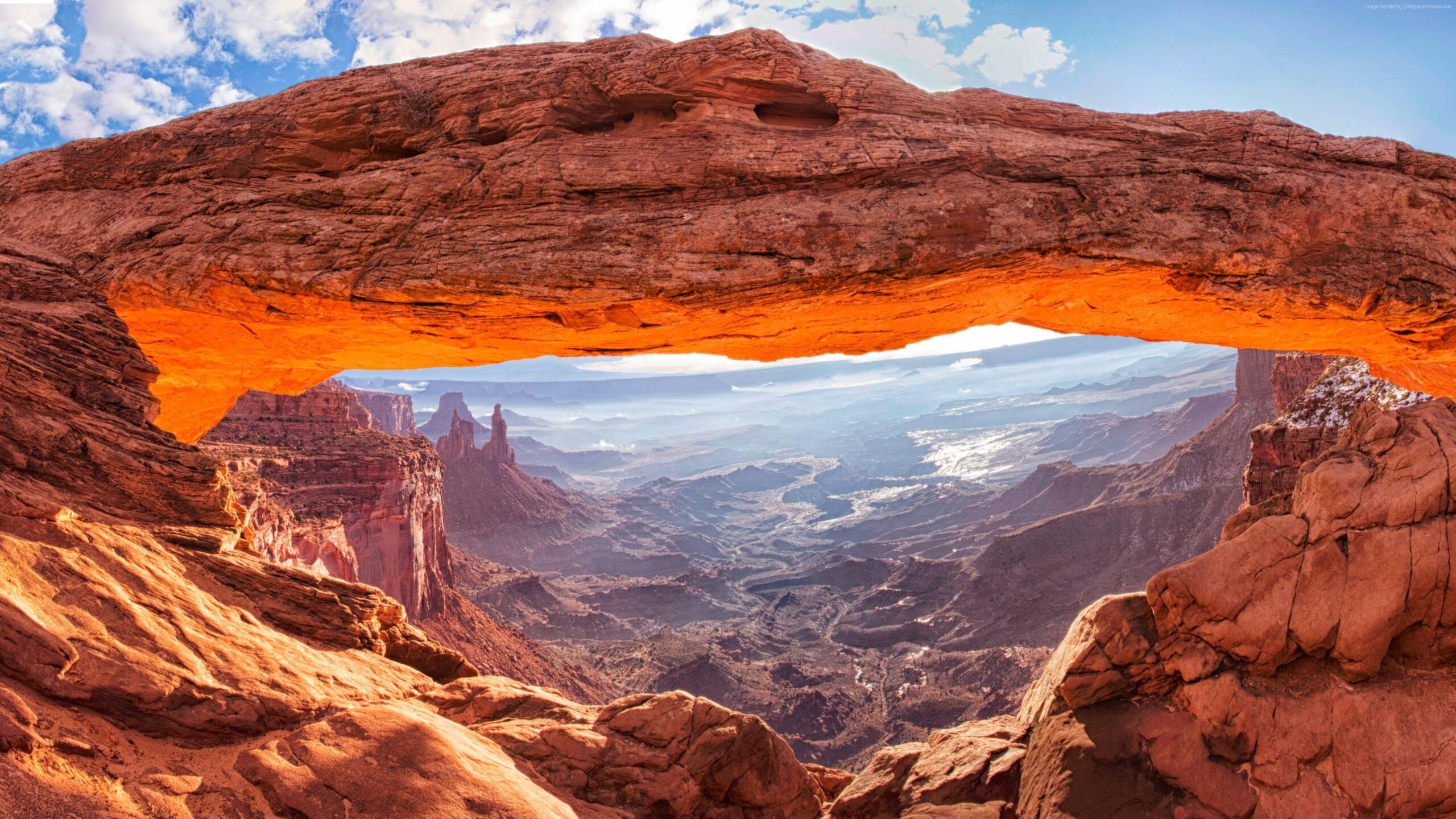 Wallpapers Mesa Arch, 4k, 5k wallpaper, canyon lands, Utah, USA