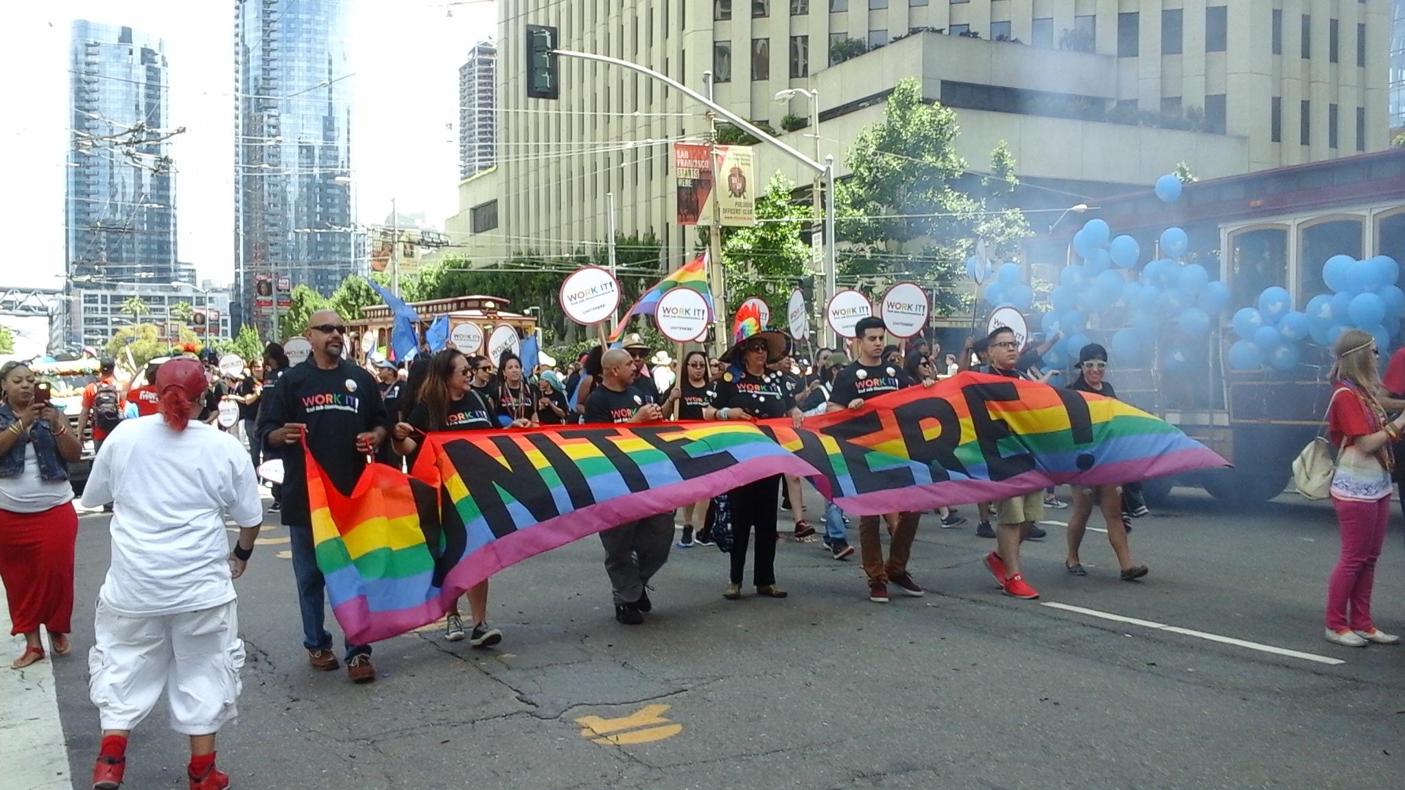 Local 483 Marches in San Francisco’s 2015 Pride Parade – UNITE HERE