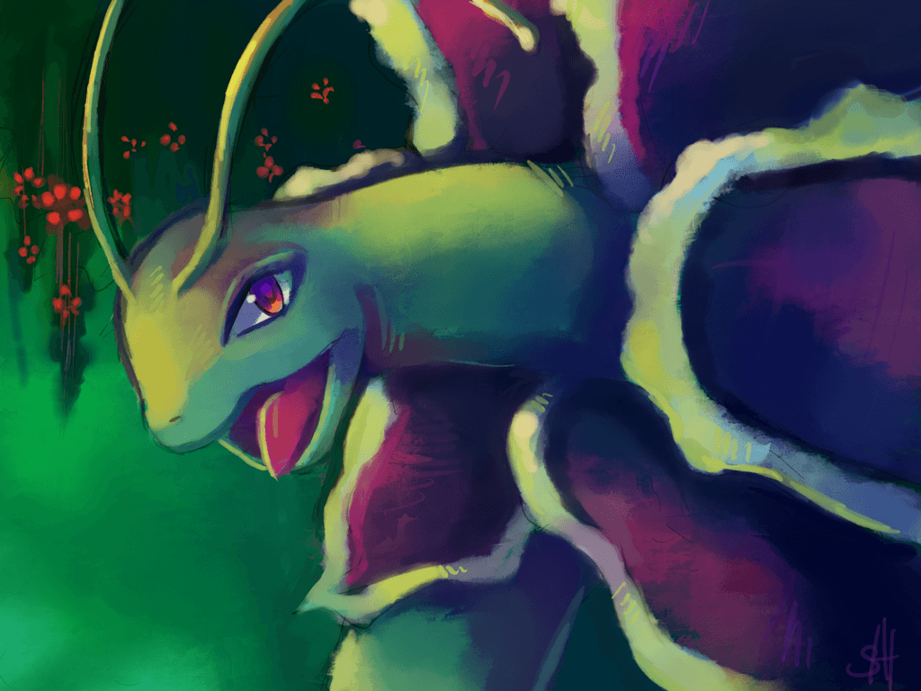 Meganium Painting by salanchu