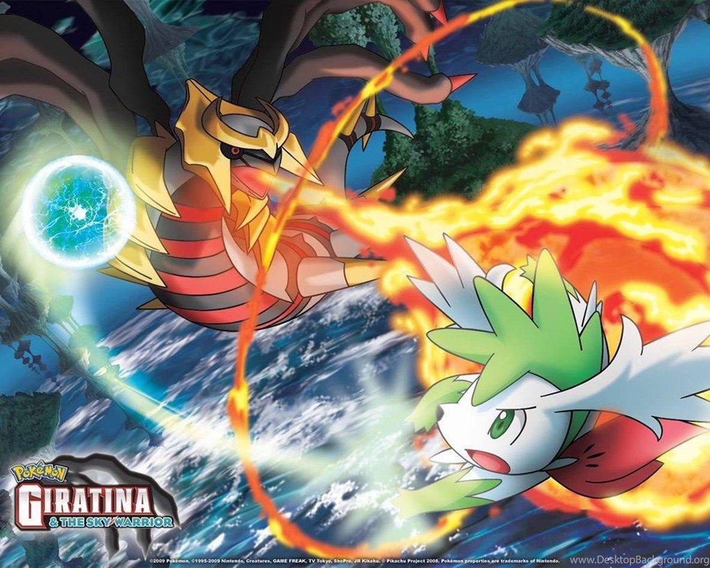 Sky Shaymin And Giratina Pokémon Wallpapers