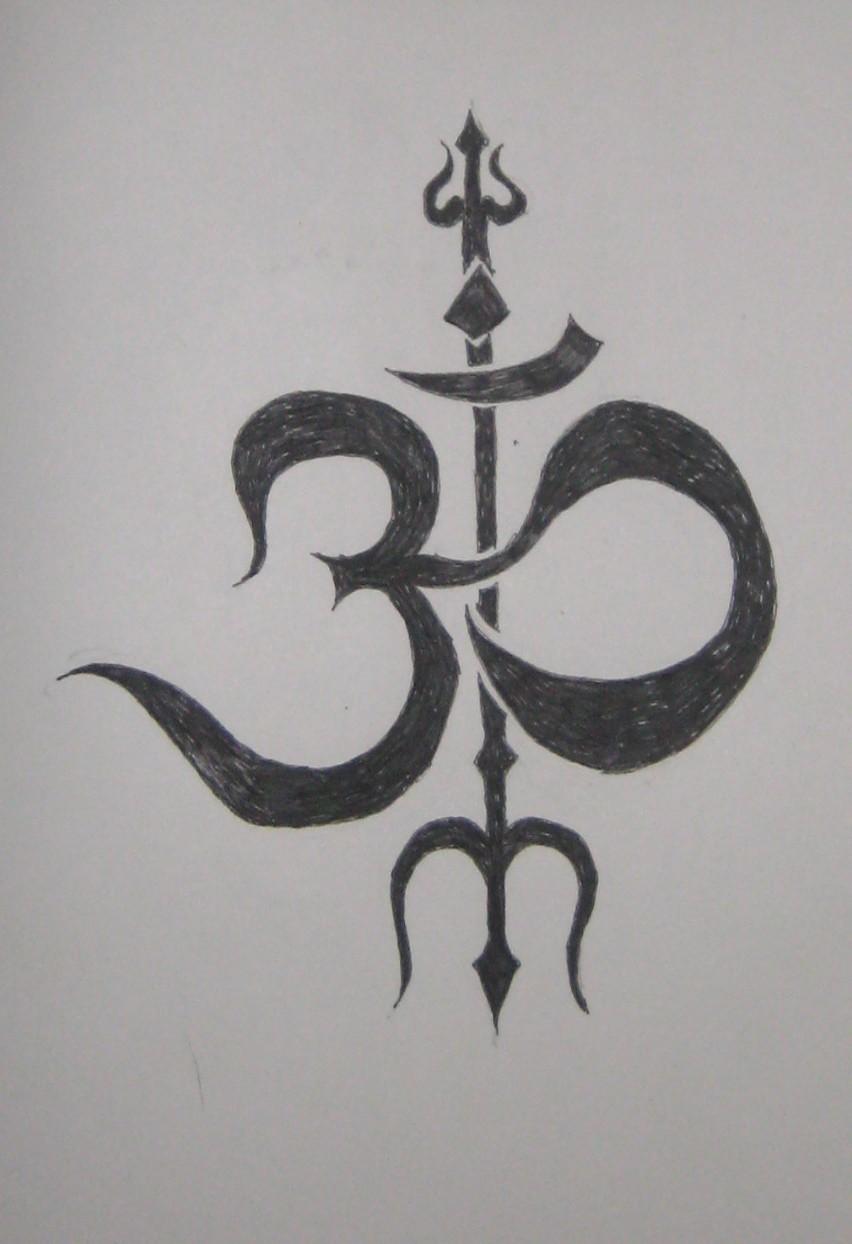 9 Om drawing trishul for free download on Ayoqq