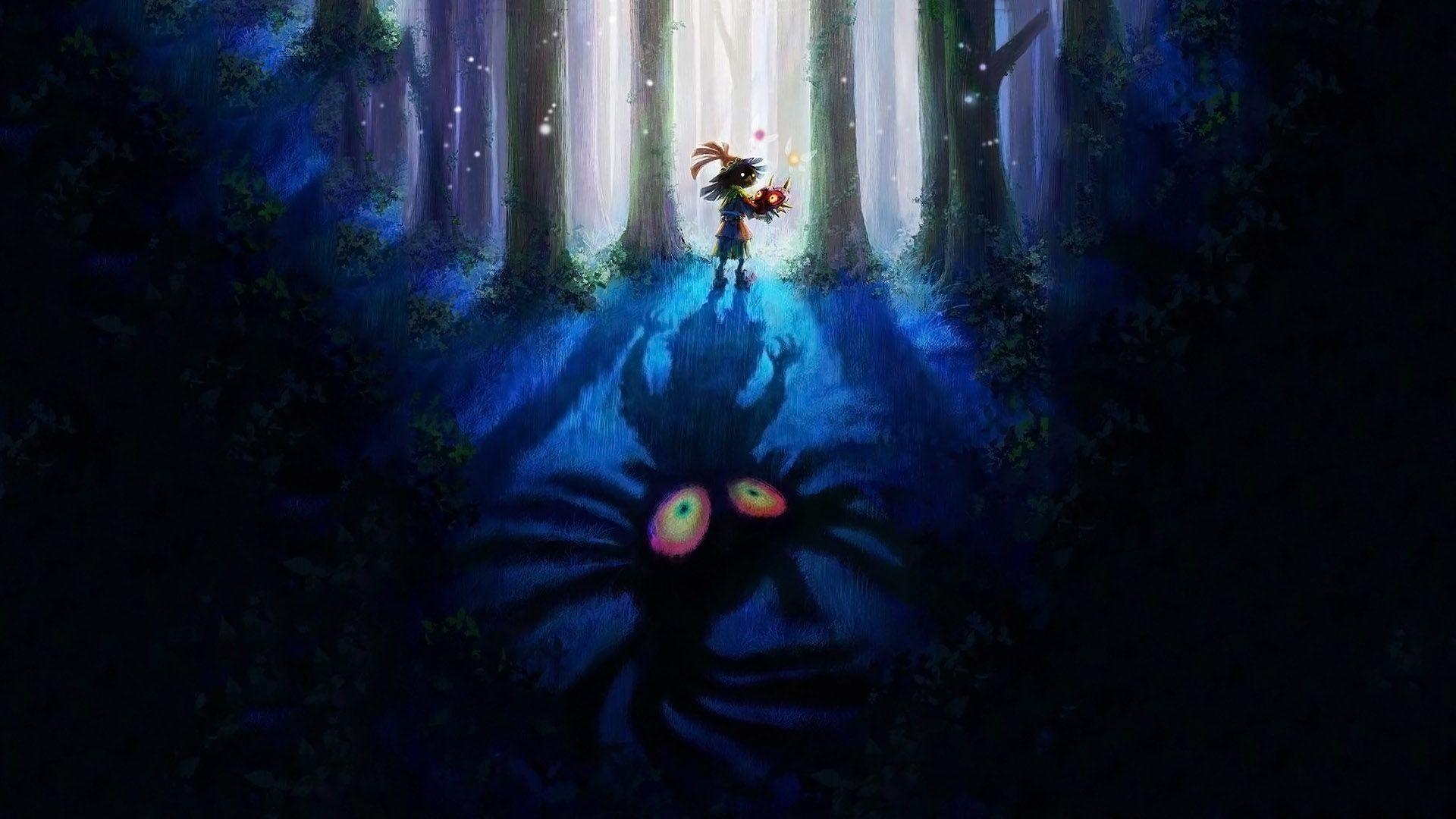 cool majoras mask zelda wallpapers skull kid