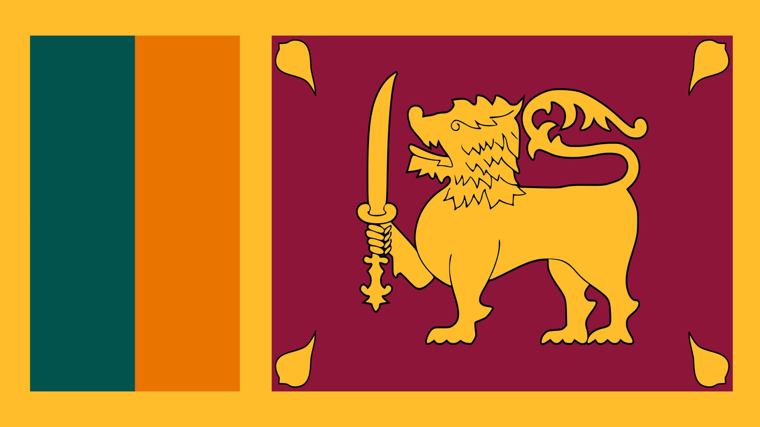 Sri Lanka Flag UHD 4K Wallpapers