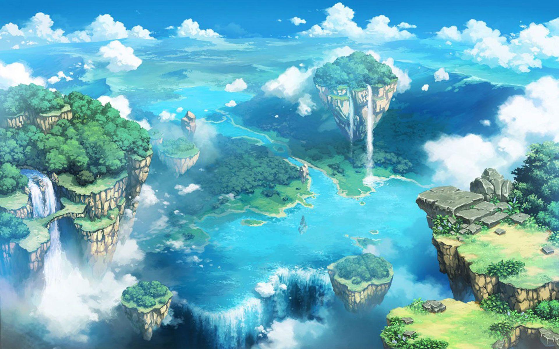 Backgrounds Anime Landscape Download. in 2020