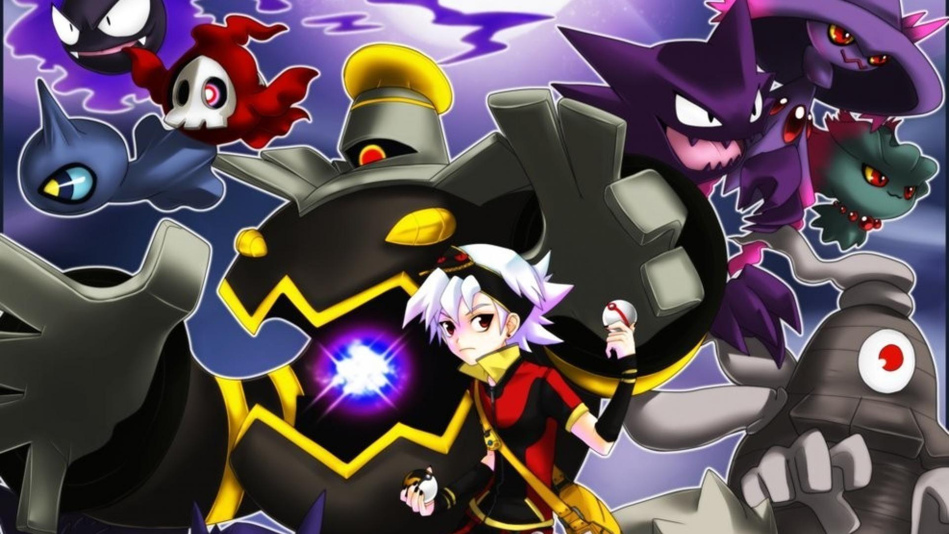 Pokemon gengar haunter dusknoir ghost pokeball wallpapers