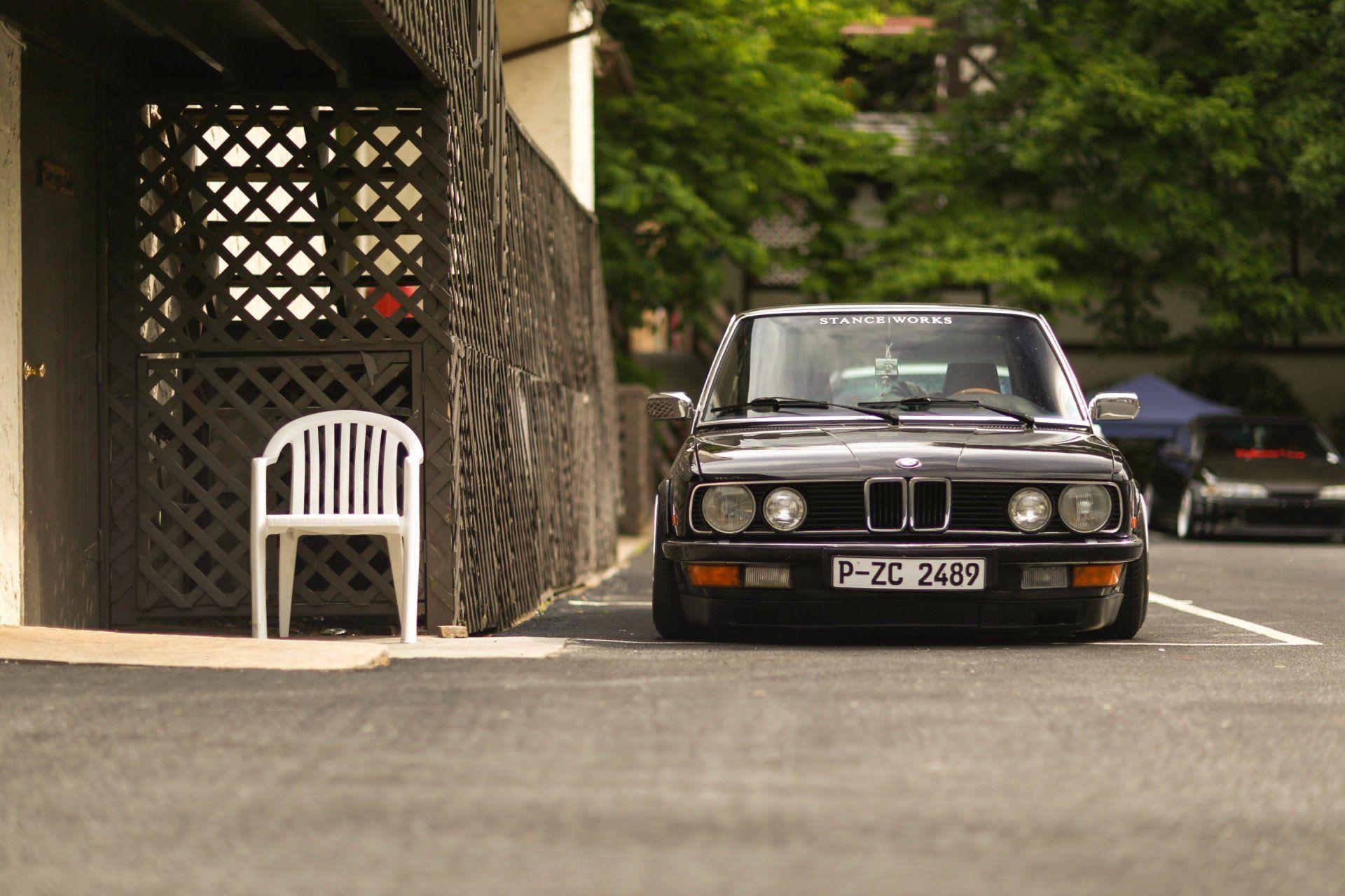 bmw e28 stance black HD wallpapers