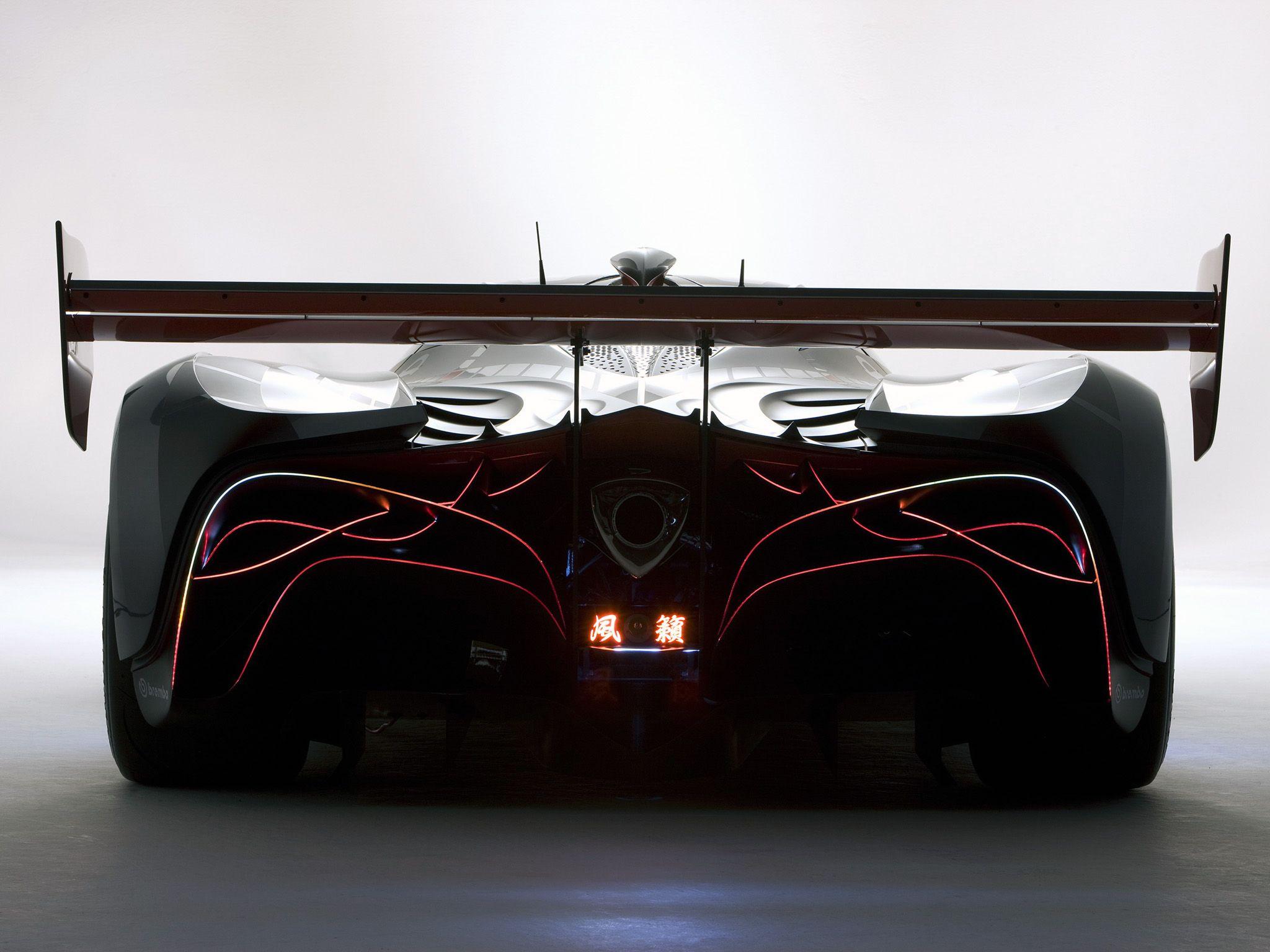 Mazda Furai Concept Sport Car Rear View, HD Cars, 4k Wallpapers