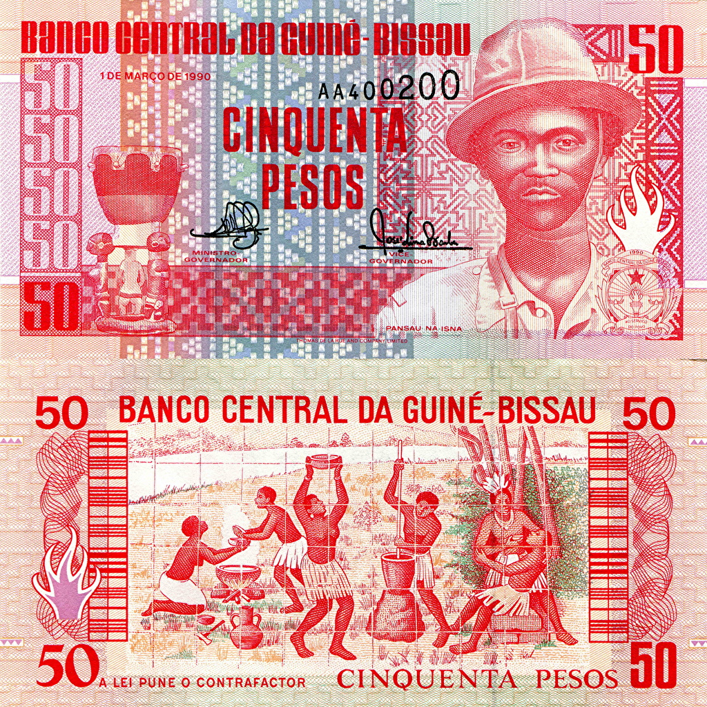 Wallpapers Banknotes 50 peso Guinea