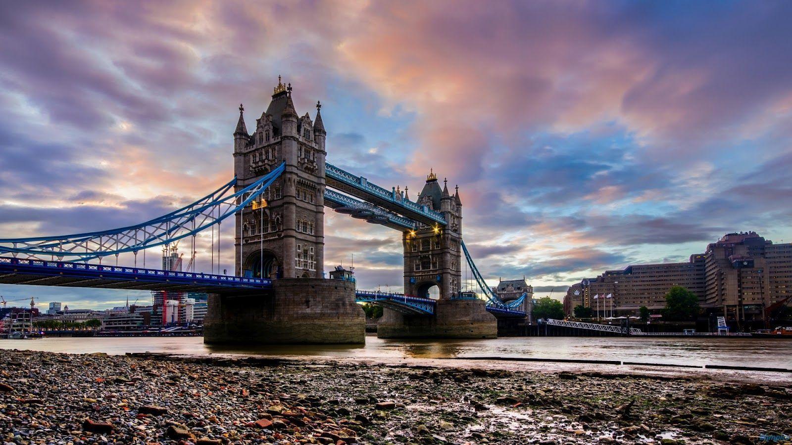 Tower Bridge Crossing River Wallpapers