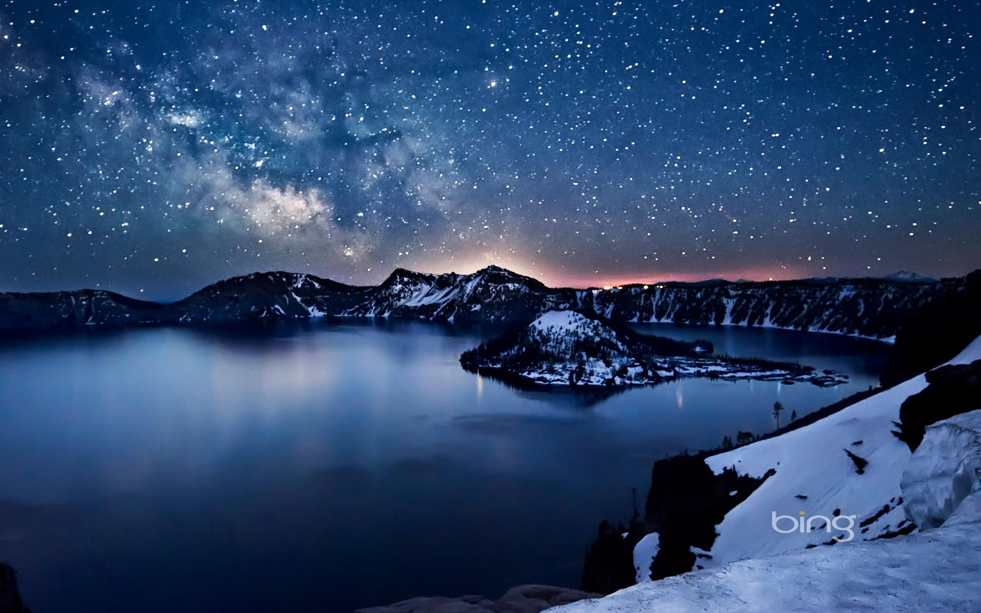 Milky Way above Crater Lake, Oregon