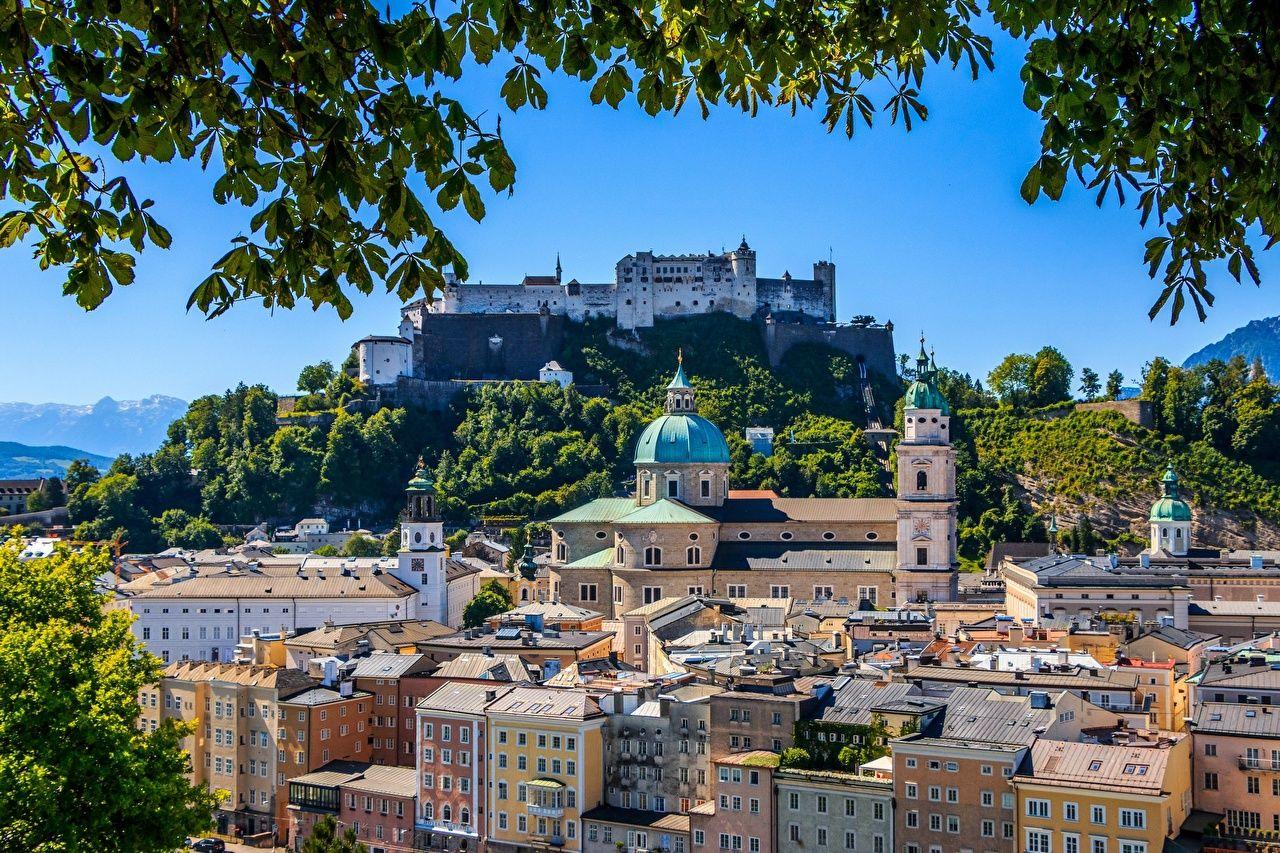 Image Salzburg Austria Fortification Hohensalzburg Castle