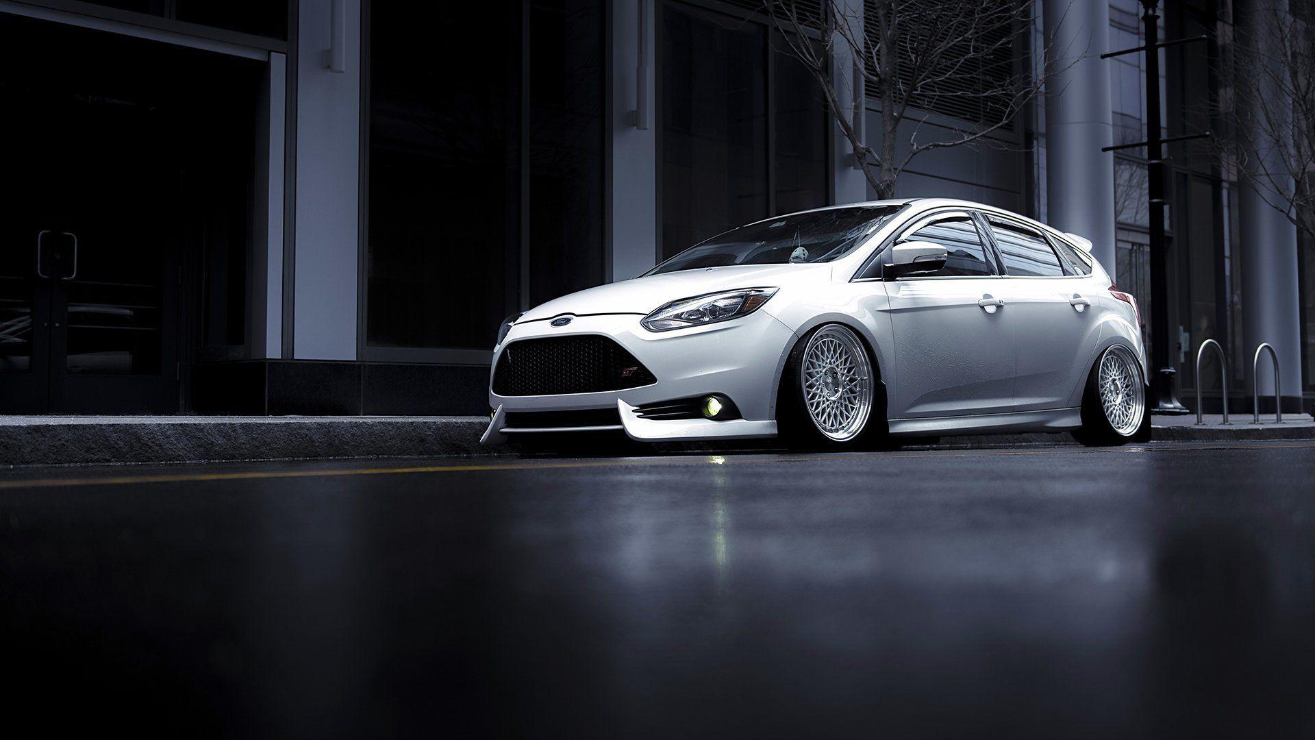 ford focus st 2015 avant garde wheels white color front HD wallpapers