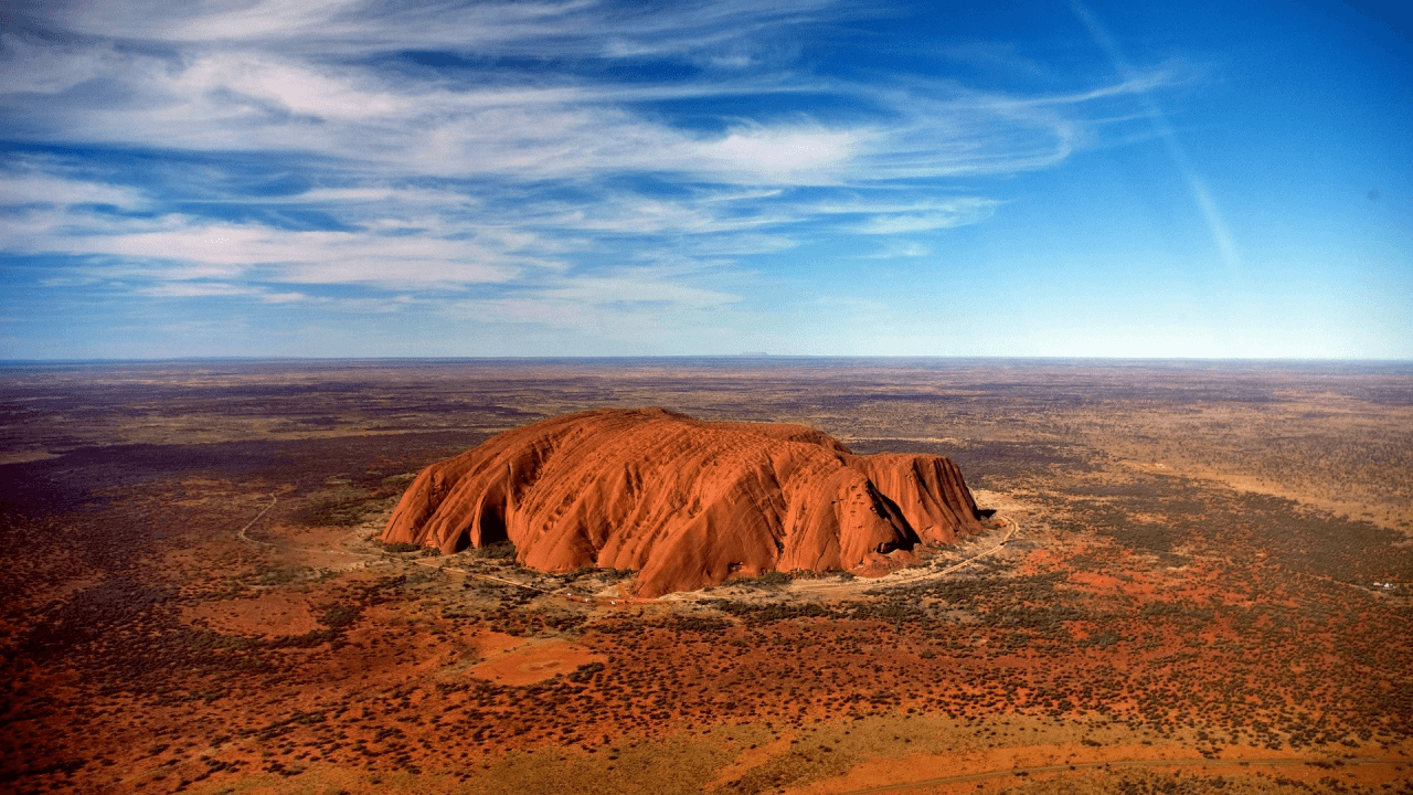 Download uluru, australia, nature, rock, desert, ayers rock