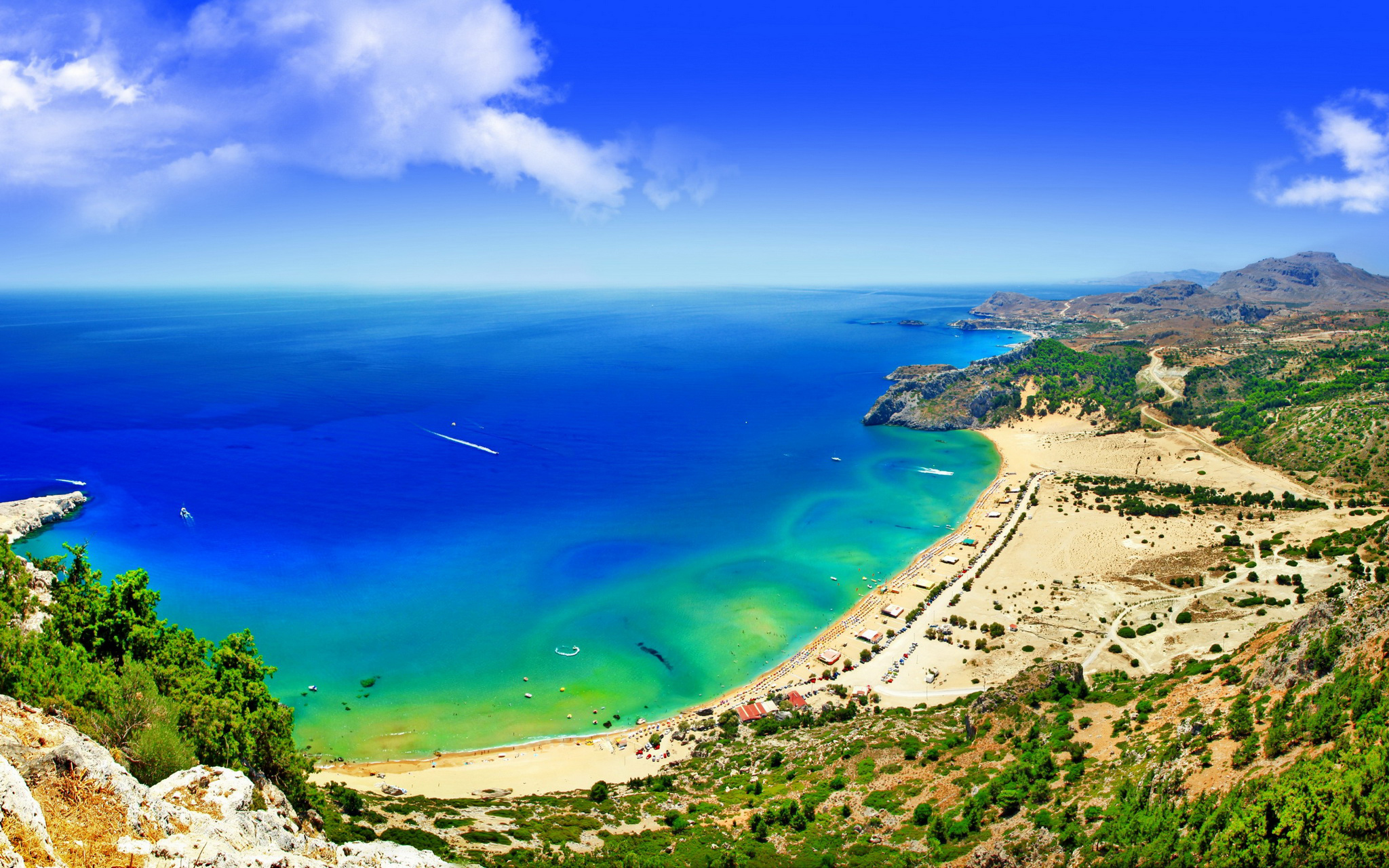 Image Greece Rodos Sea Nature Island Coast