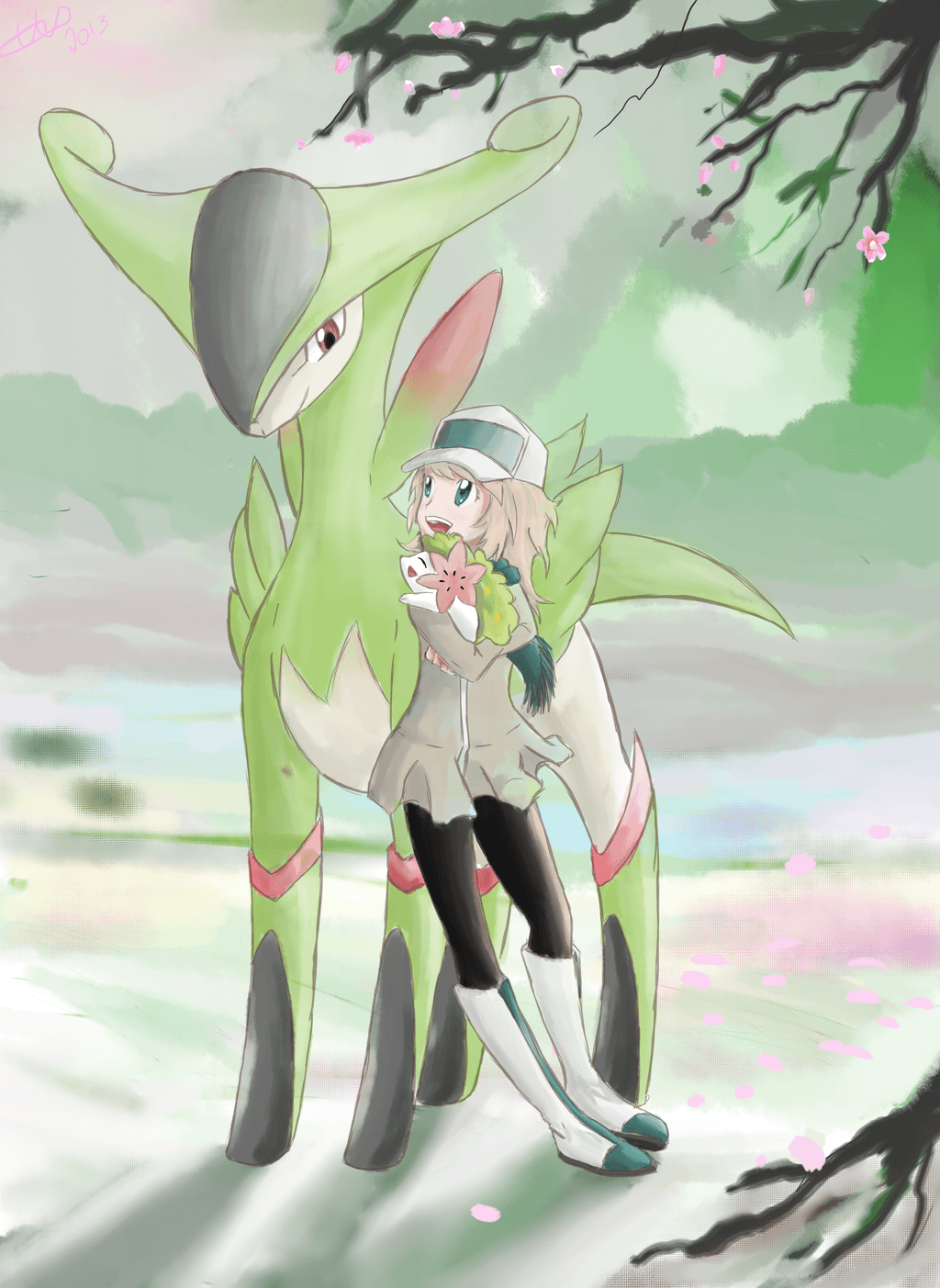 Virizion and Kytte by Tarleemon