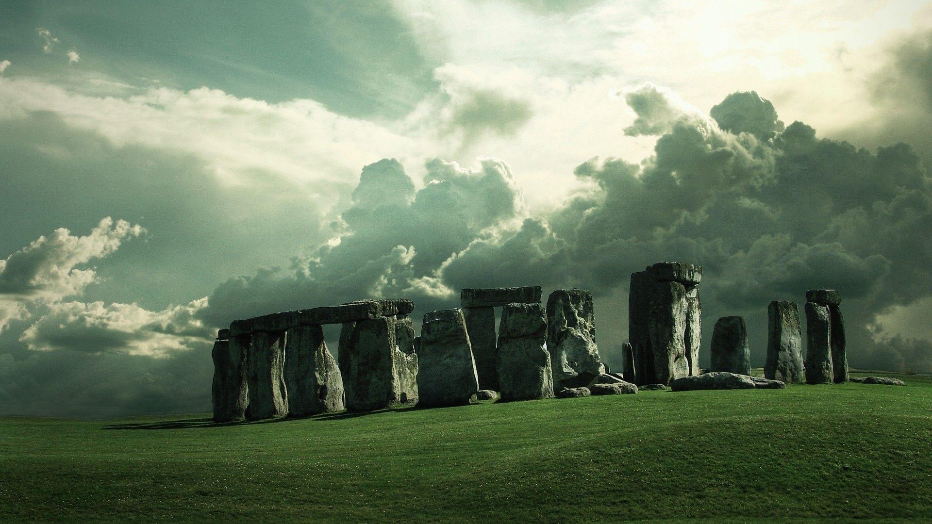 Stonehenge Tag wallpapers: Sunrise Stonehenge Field Stones Nature