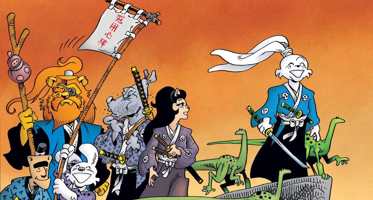 Usagi Yojimbo image Miyamoto Usagi, Tomoe Ame, Gen, Jotaro