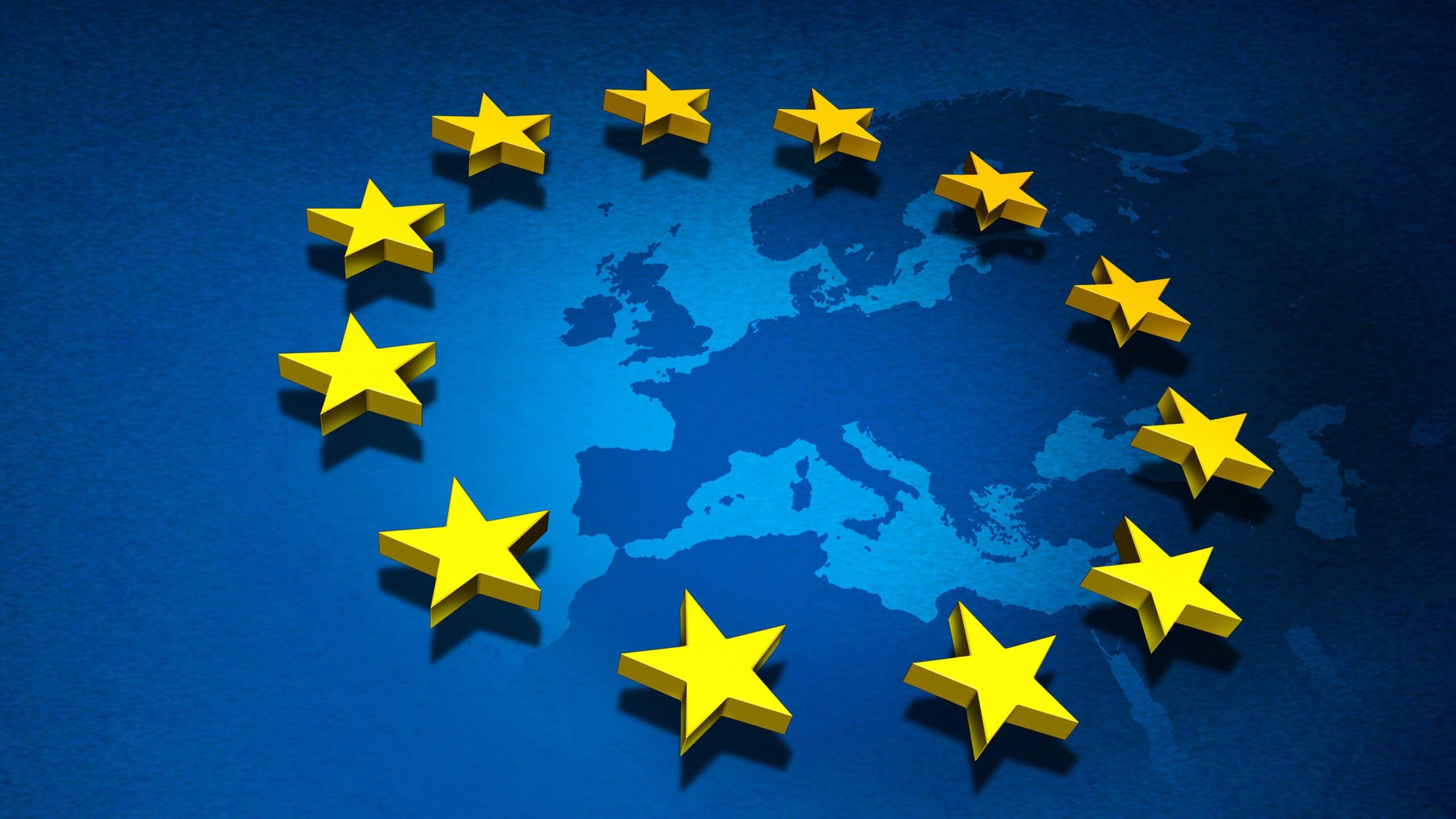 Download 4k wallpapers European Union, EU flag, Europe, Stars for