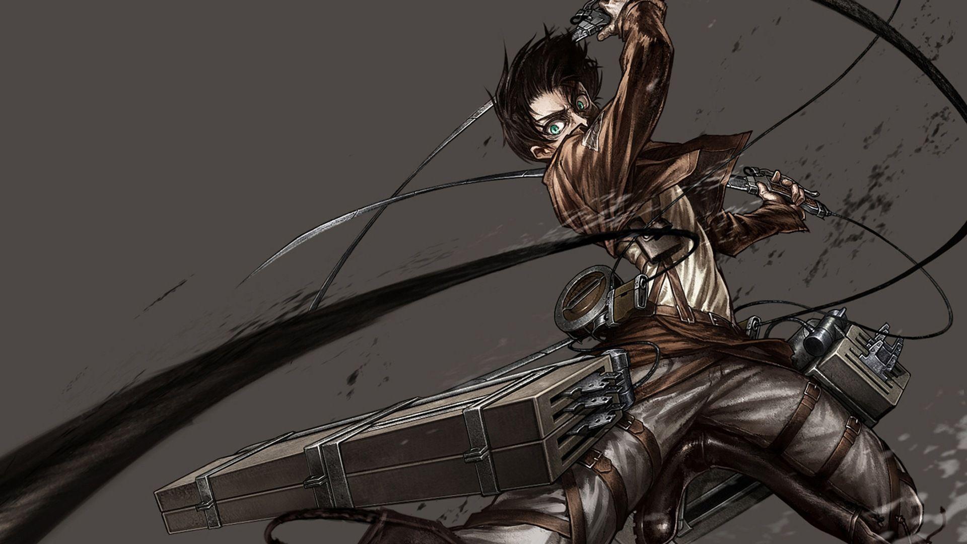 Eren Yeager 3DMG Attack on Titan Wallpapers