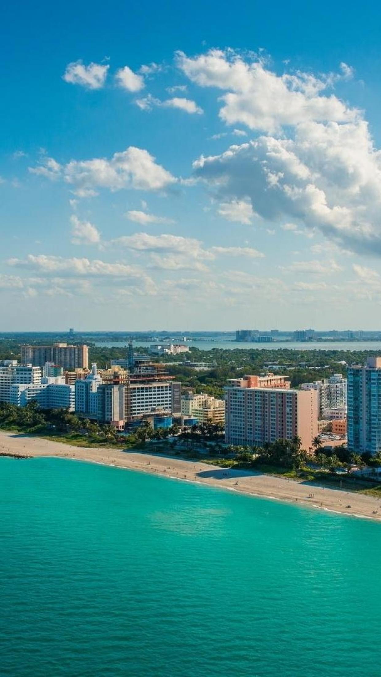 Florida World Sea City Sky Miami Cloud USA HD Wallpapers, Desktop